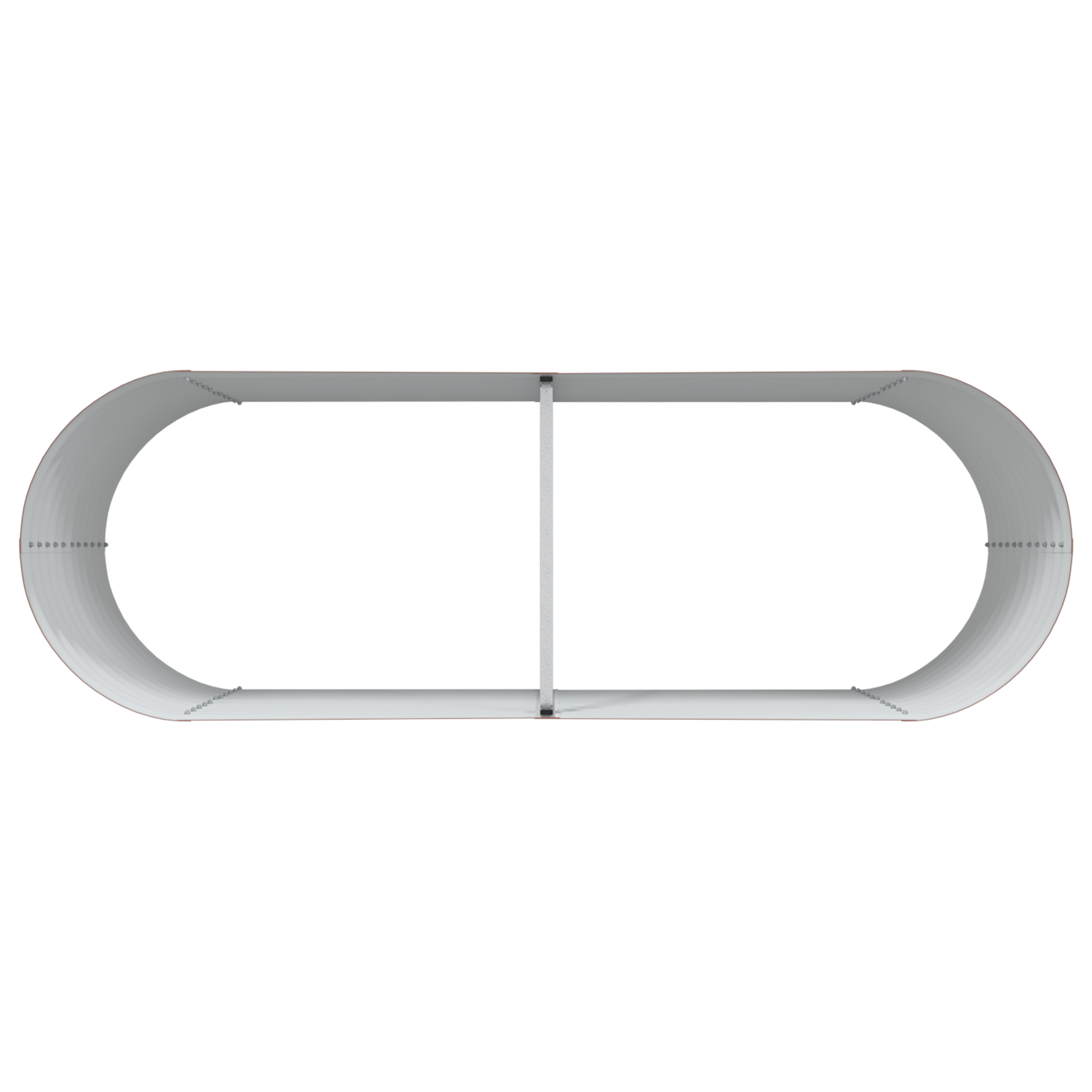 Brown Raised Garden Bed - Wood Look 240x80x81 cm Steel - Image 6