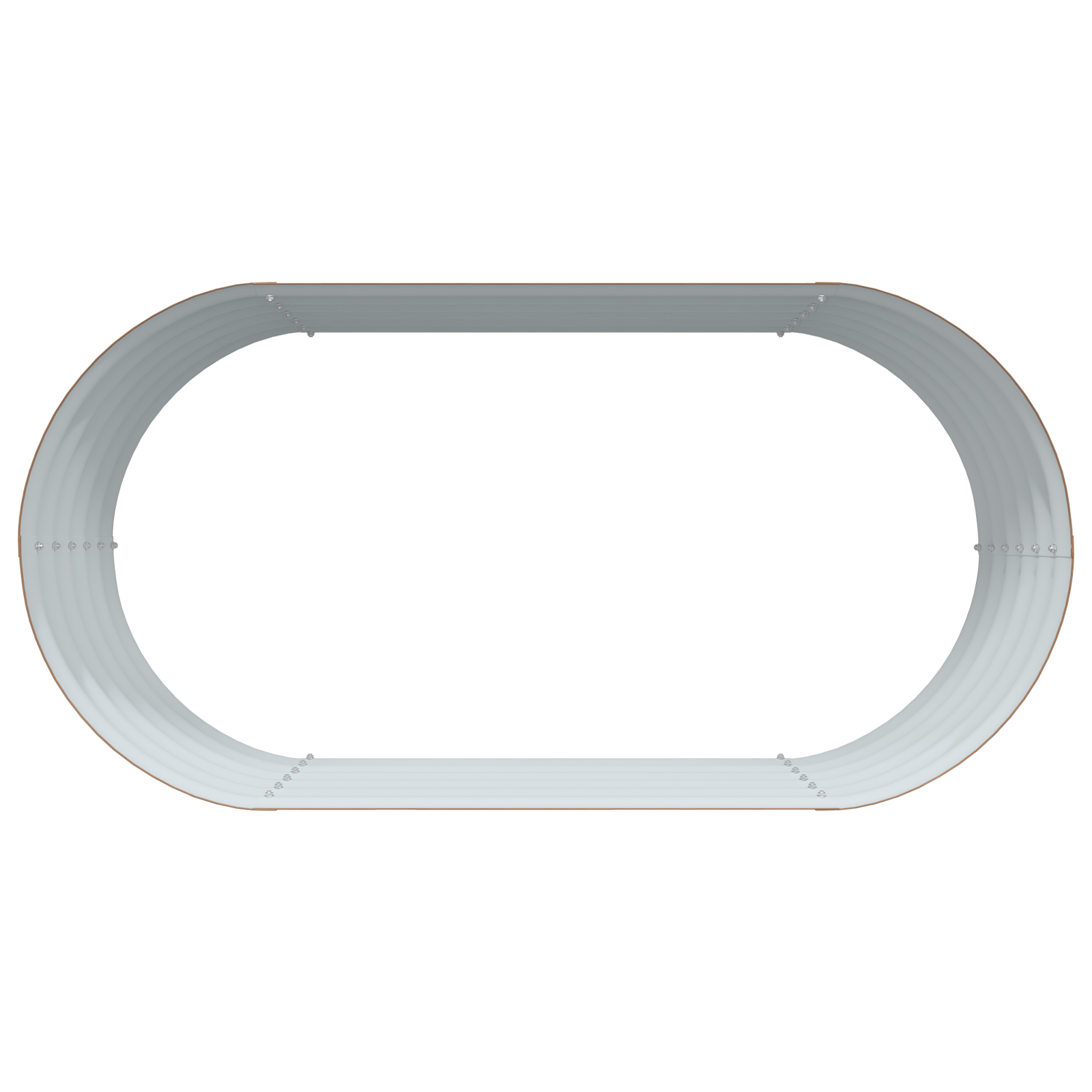 Brown Raised Garden Bed with Wood Look 160x80x44 cm Steel - Image 6