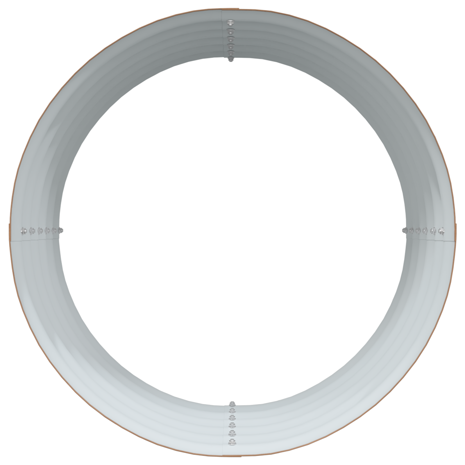 Raised Garden Bed Brown with Wood Look 80x80x44 cm Steel - Image 6