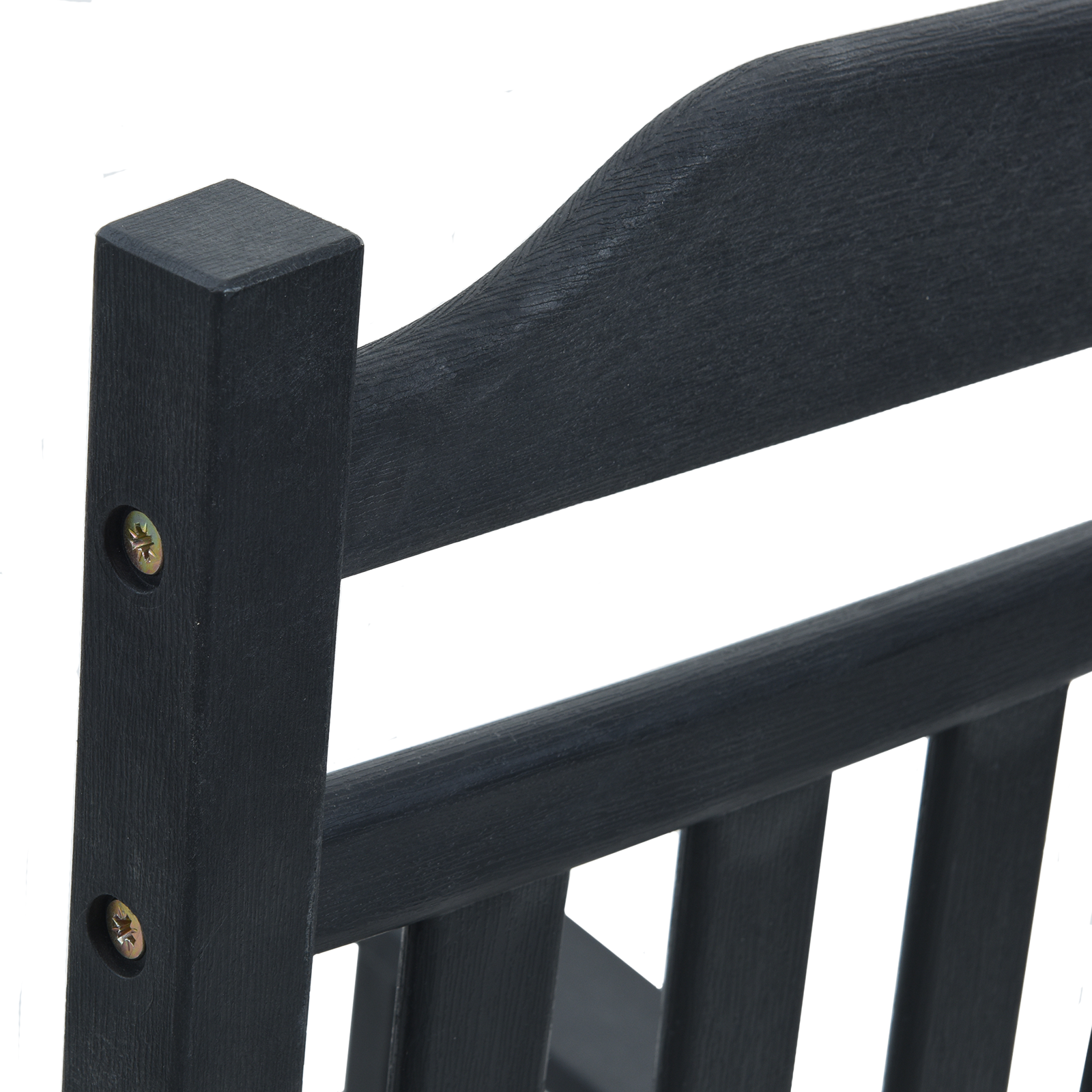 Garden Rocking Chair Black 65x84x114 cm HDPE - Image 8