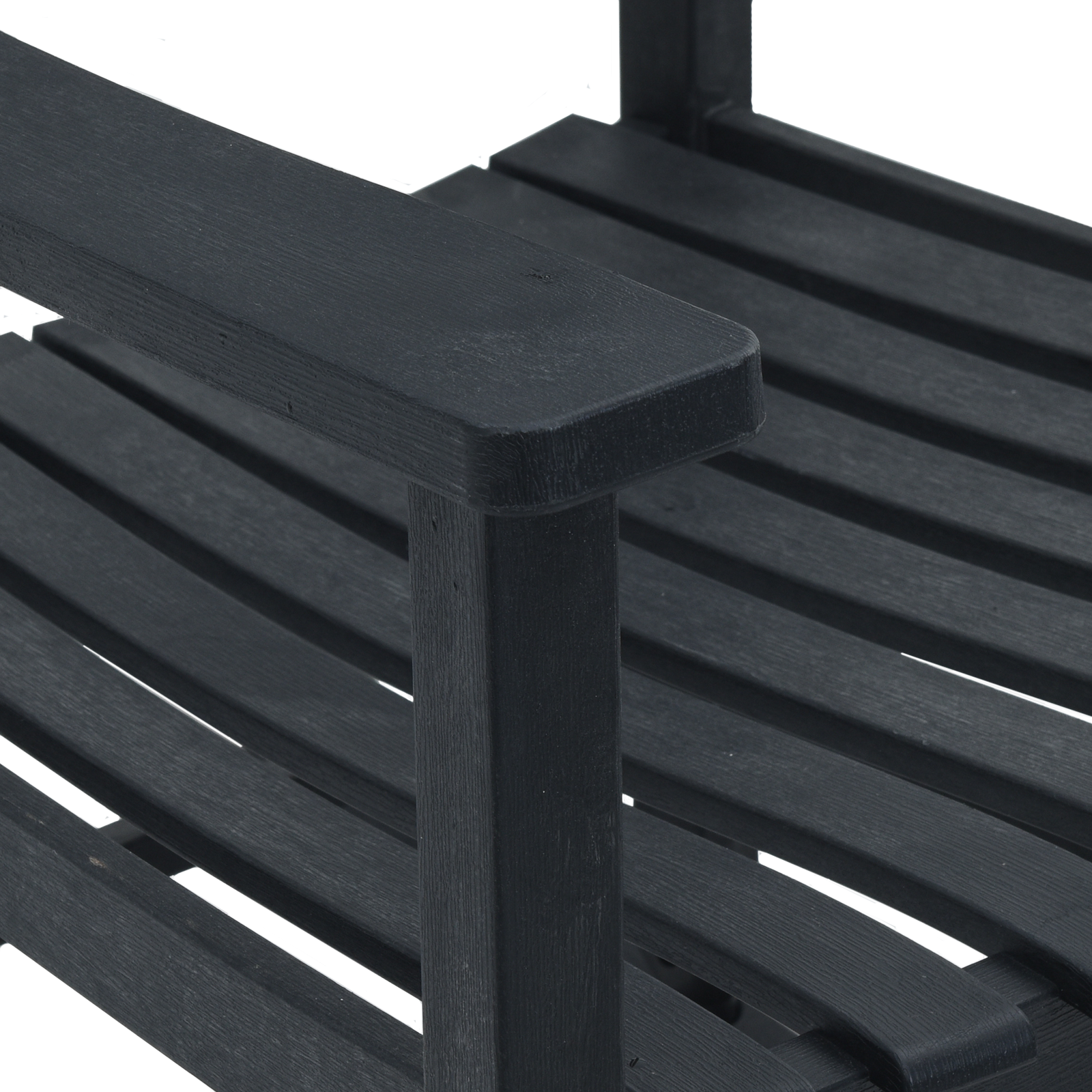 Garden Rocking Chair Black 65x84x114 cm HDPE - Image 9