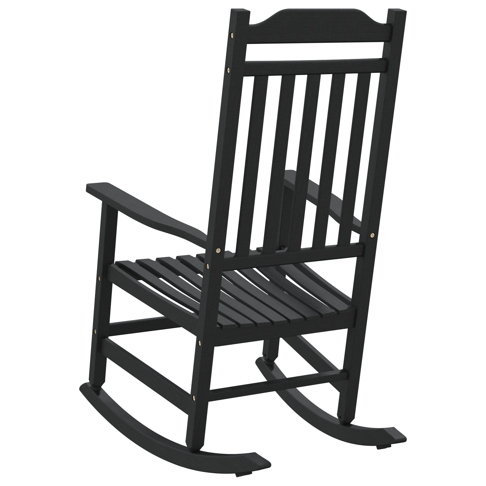Garden Rocking Chair Black 65x84x114 cm HDPE - Image 6