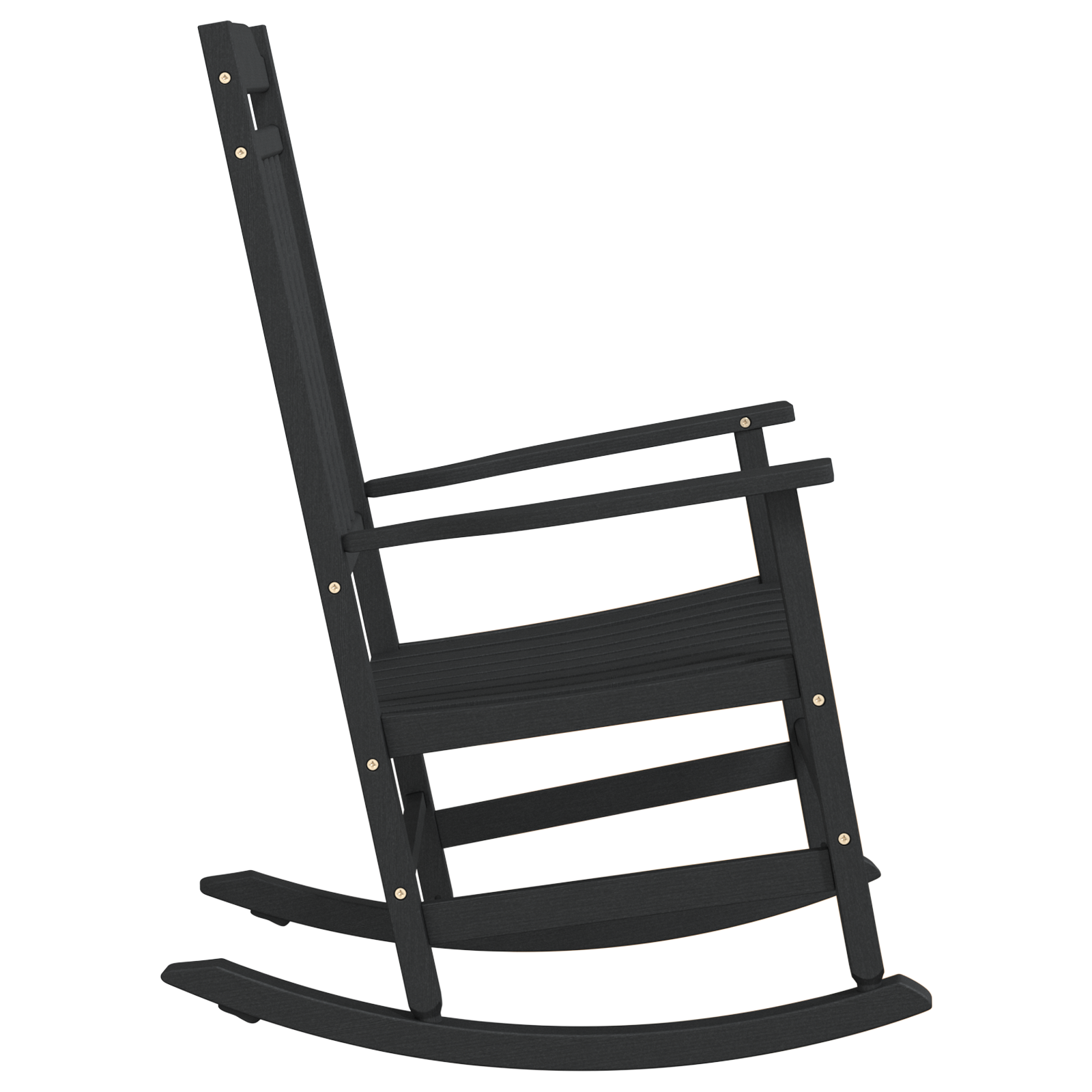 Garden Rocking Chair Black 65x84x114 cm HDPE - Image 5