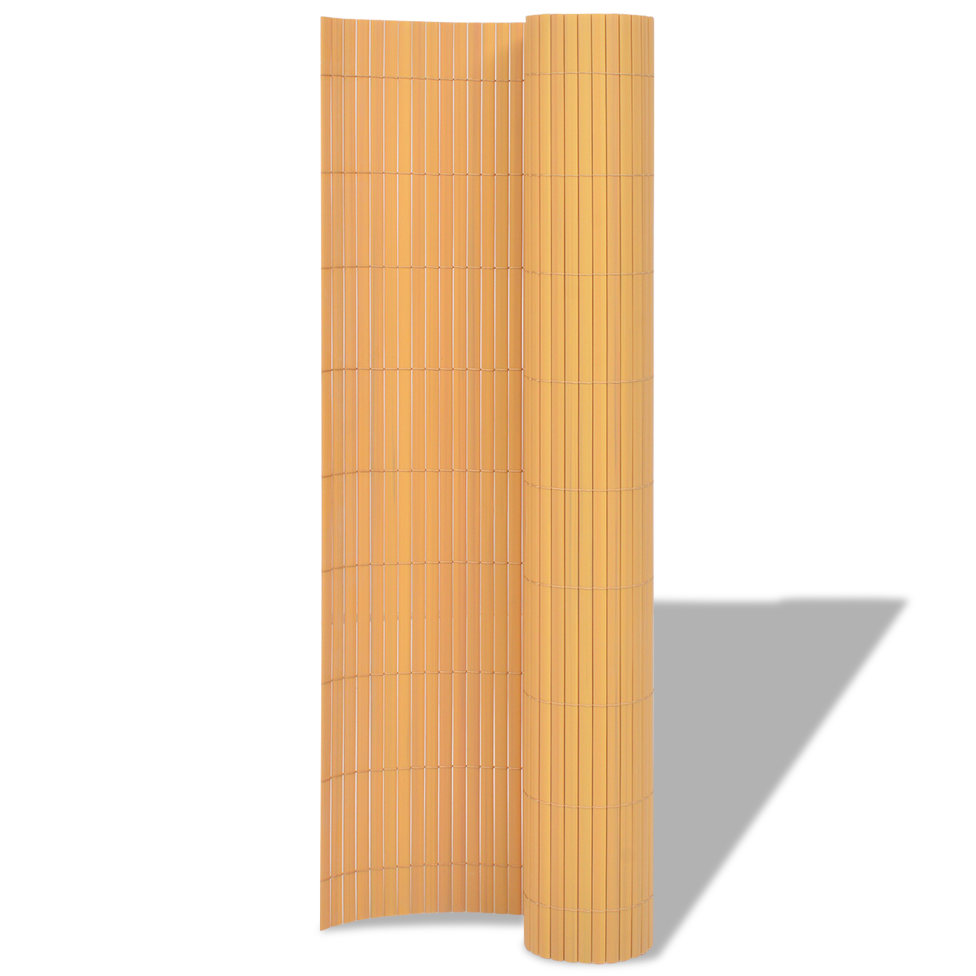 Garden Fence Double-Sided PVC 150x300 cm Yellow - Image 2