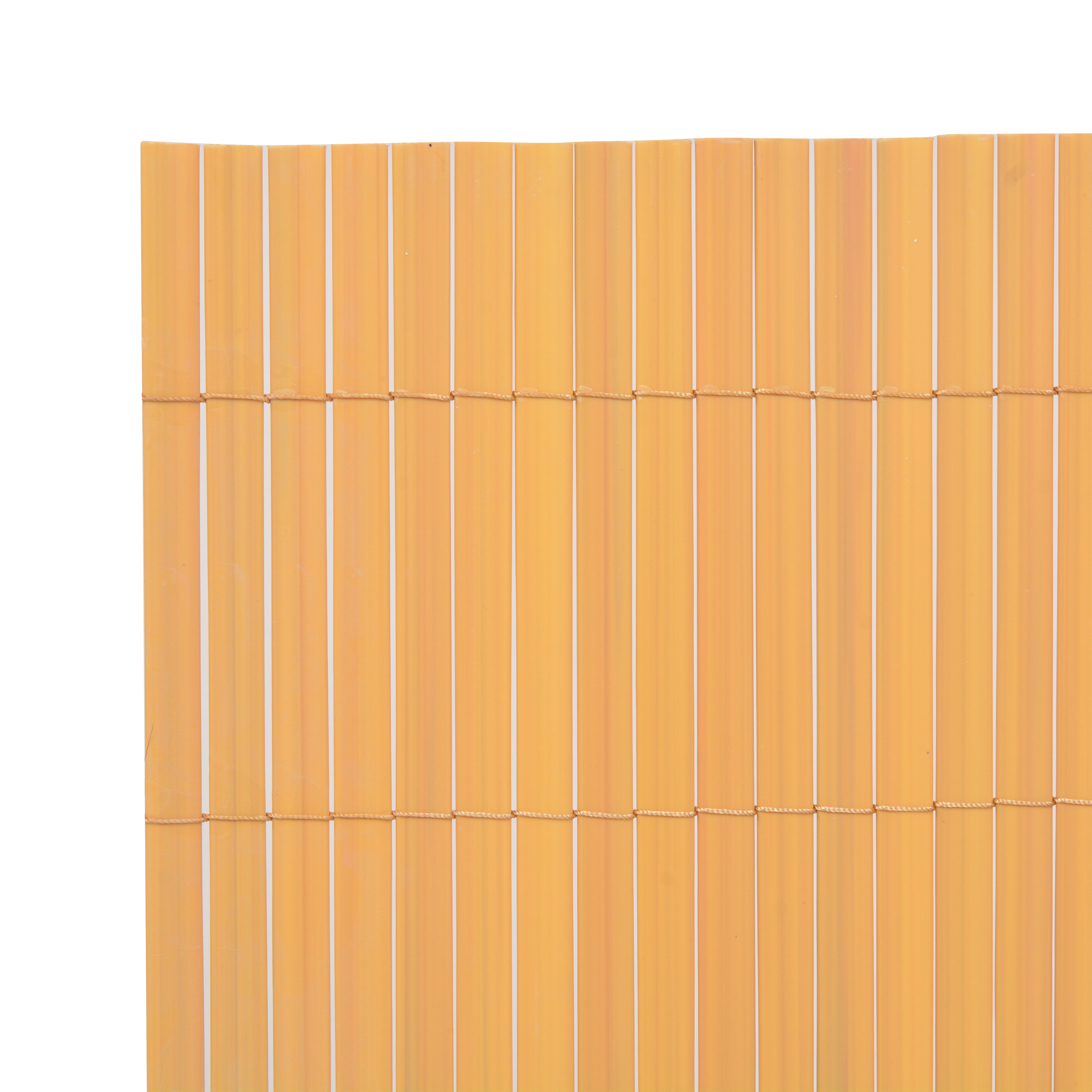 Garden Fence Double-Sided PVC 150x500 cm Yellow - Image 4