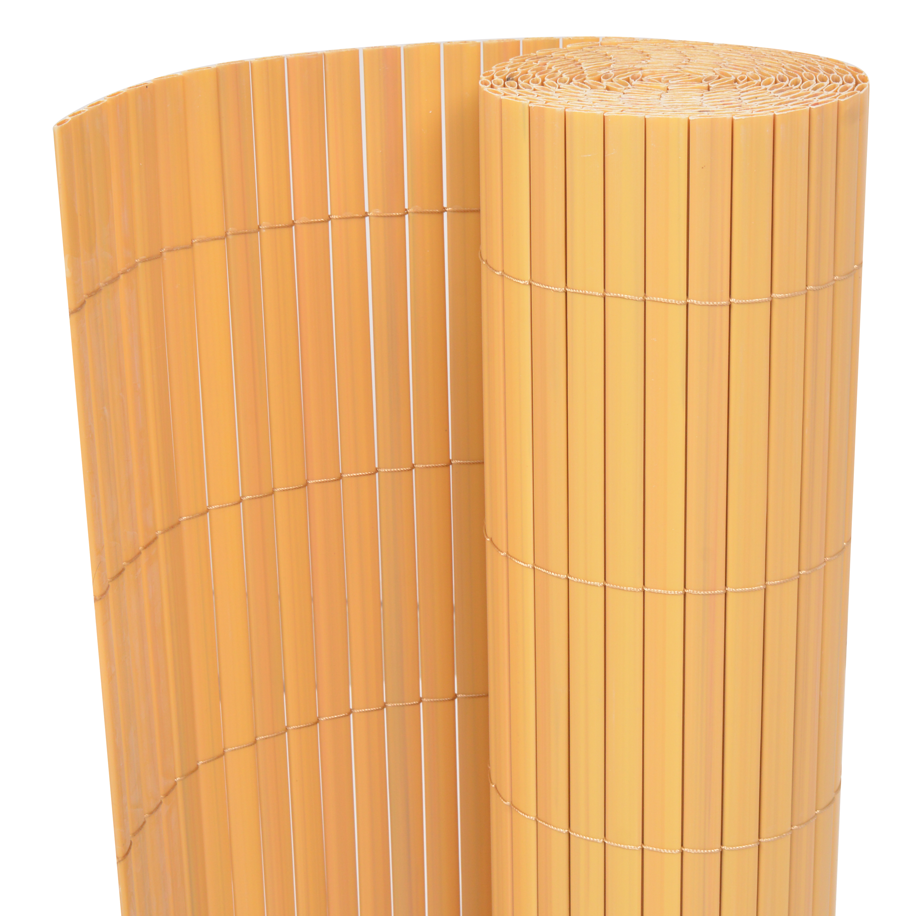 Garden Fence Double-Sided PVC 150x500 cm Yellow