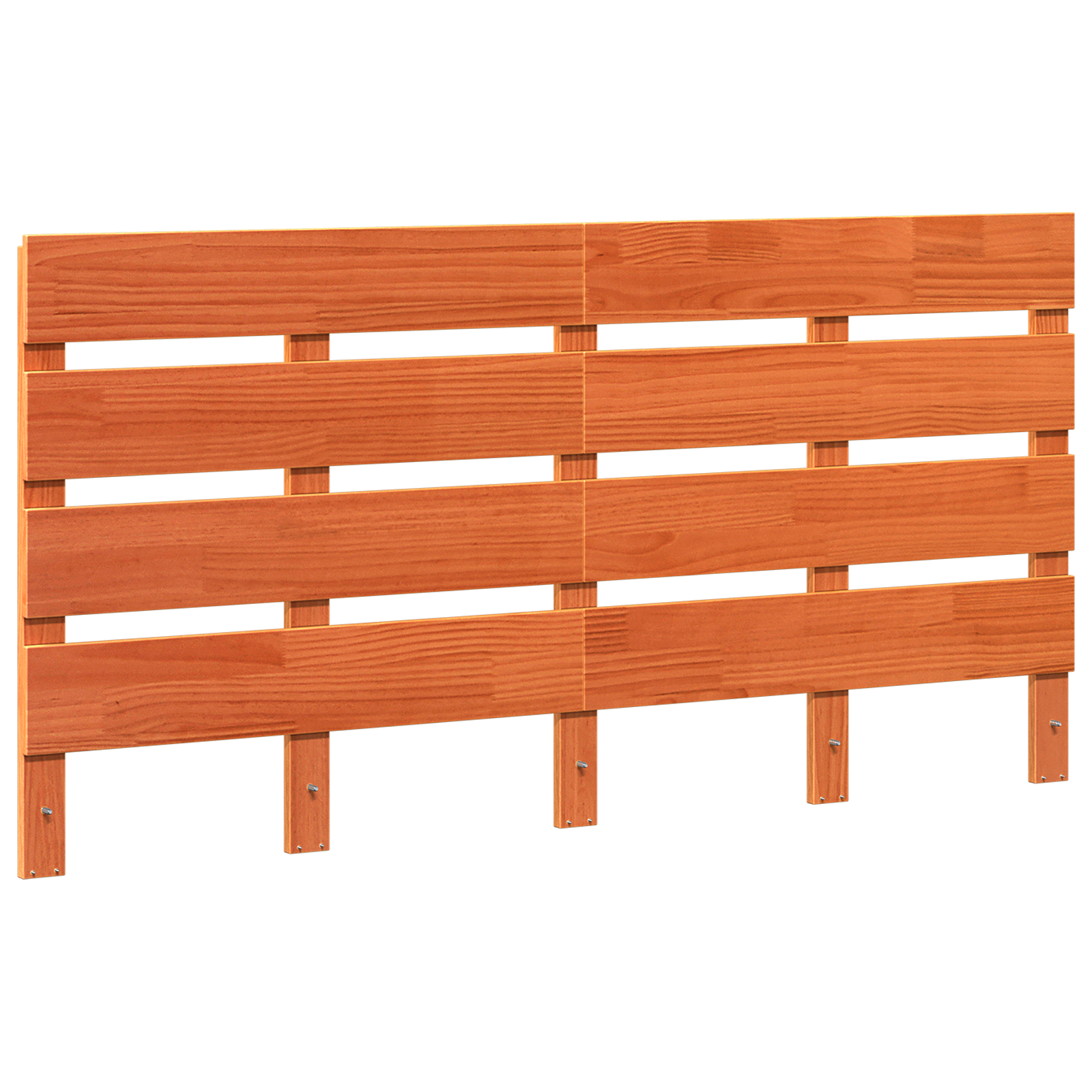 Headboard Wax Brown 140 cm Solid Wood Pine - Image 2