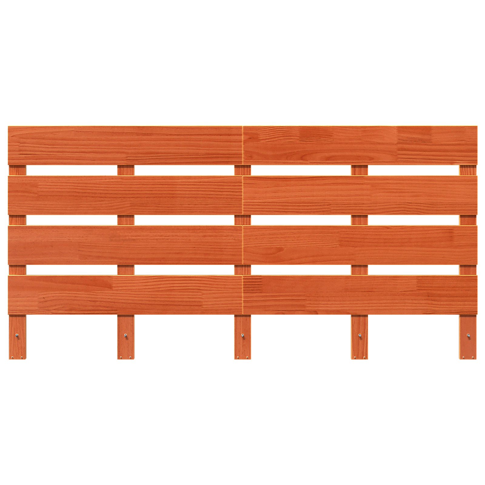 Headboard Wax Brown 140 cm Solid Wood Pine - Image 4