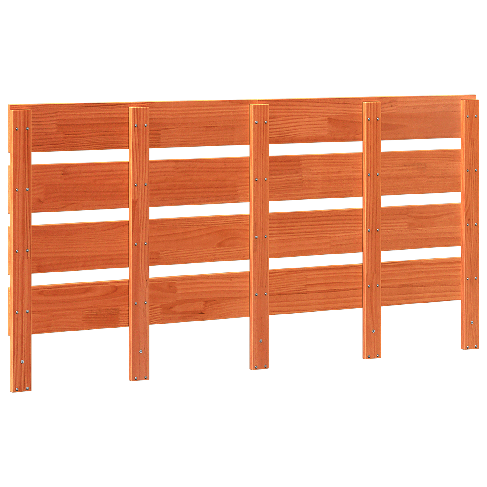 Headboard Wax Brown 160 cm Solid Wood Pine - Image 3