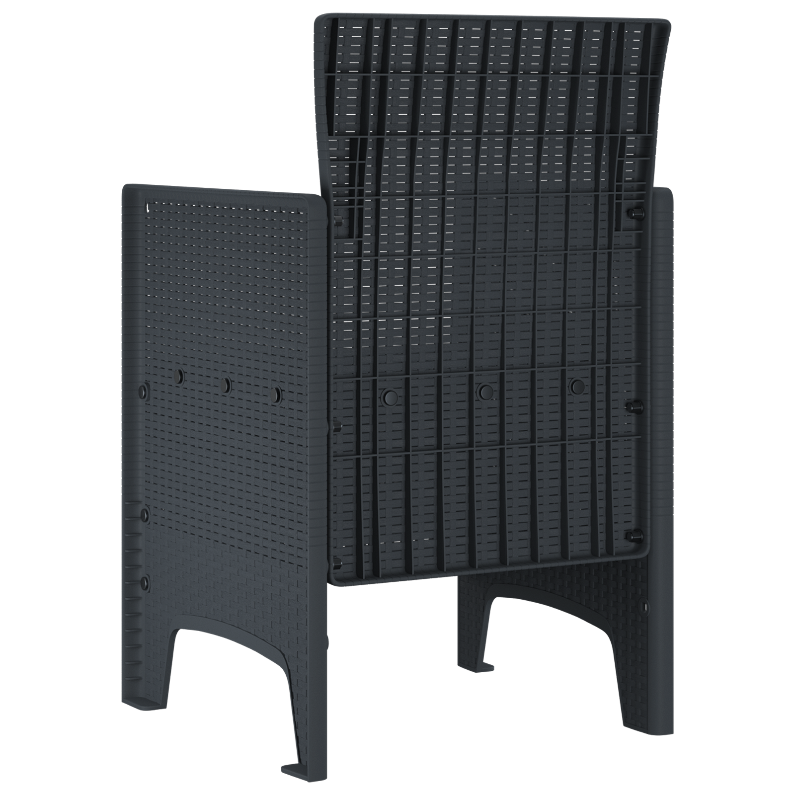 Garden Chair Set of 2 Anthracite, Light Grey - Image 5