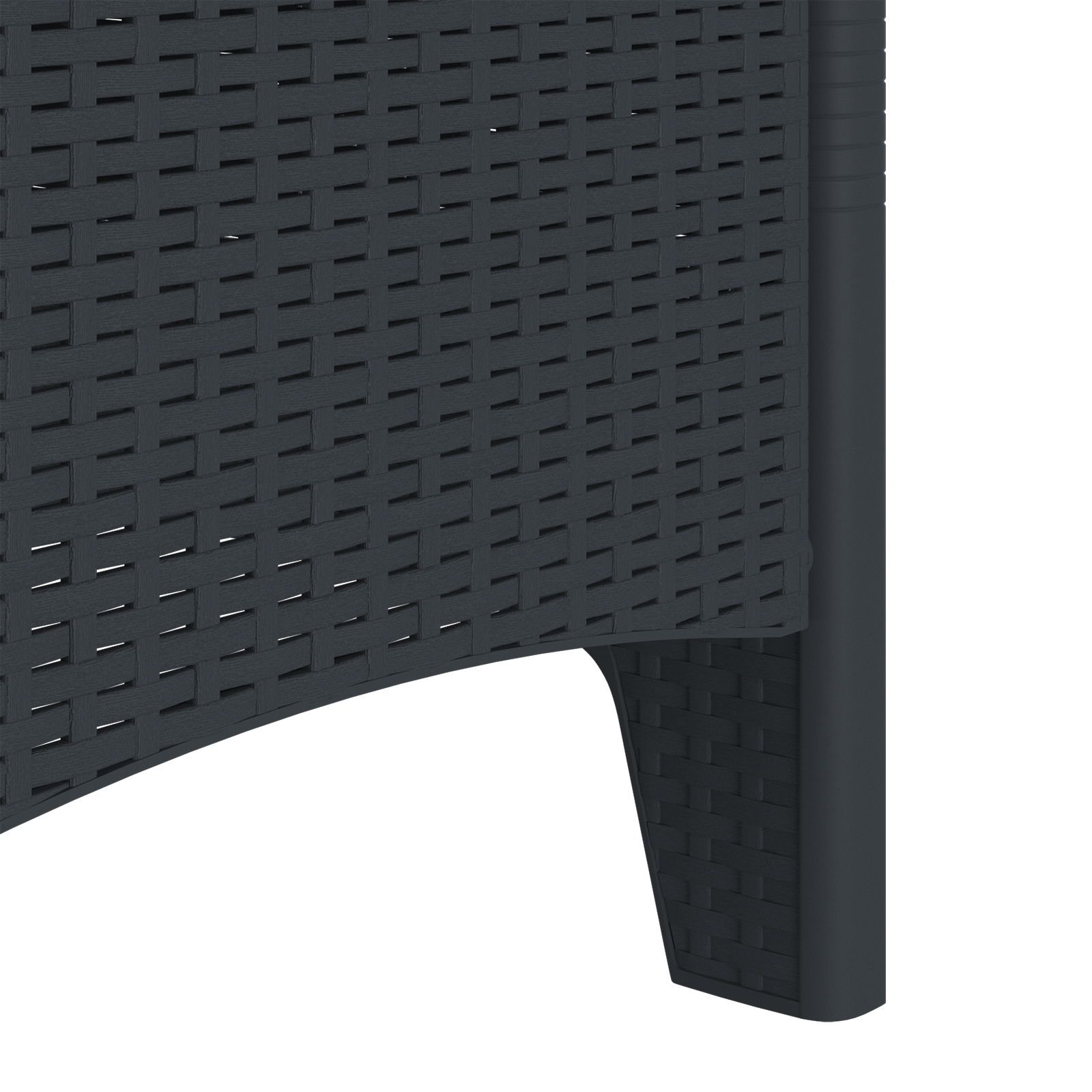 Garden Chair Set of 2 Anthracite Plastic Medium Durable - Image 8