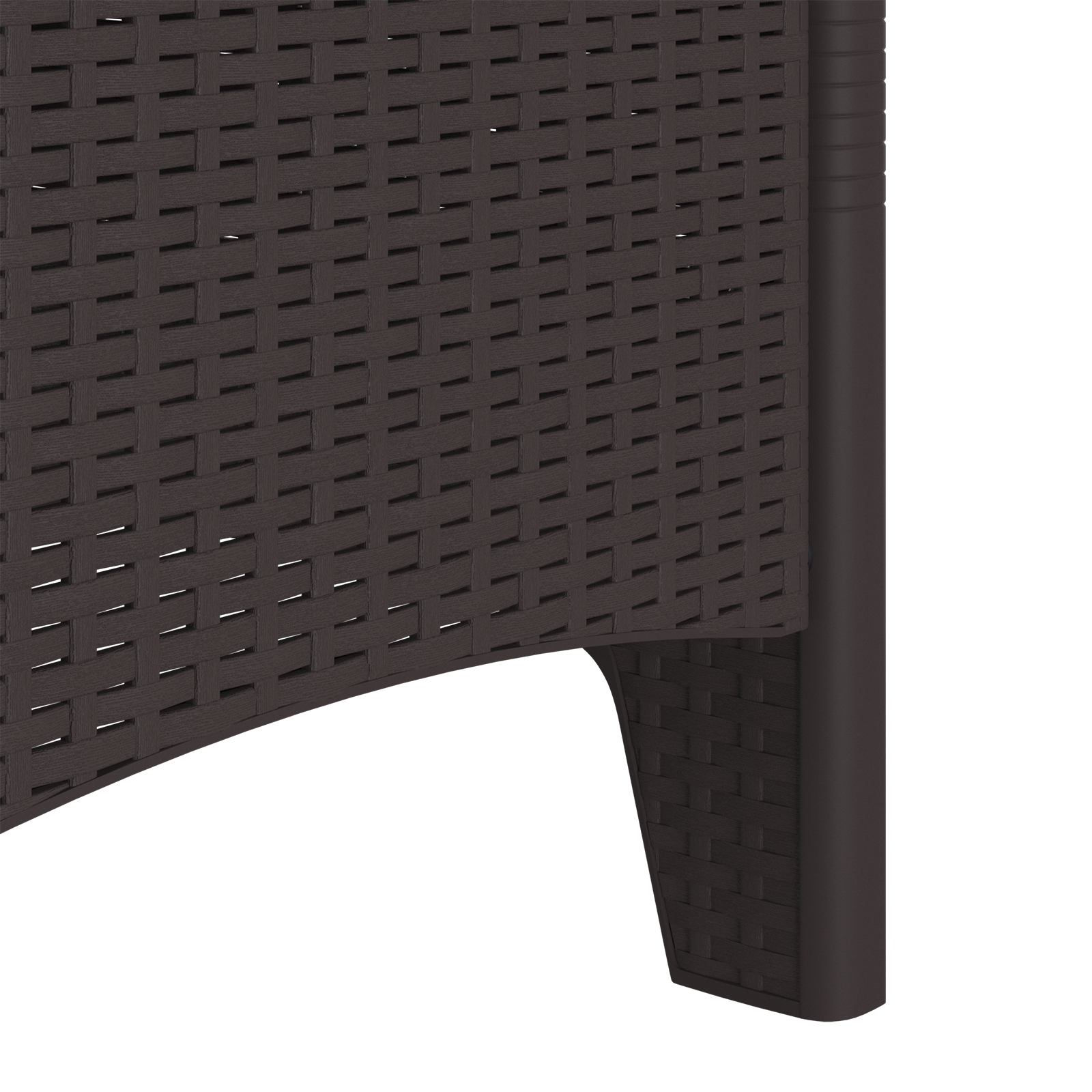 Garden Chairs 4 pcs Brown Poly Rattan - Image 8