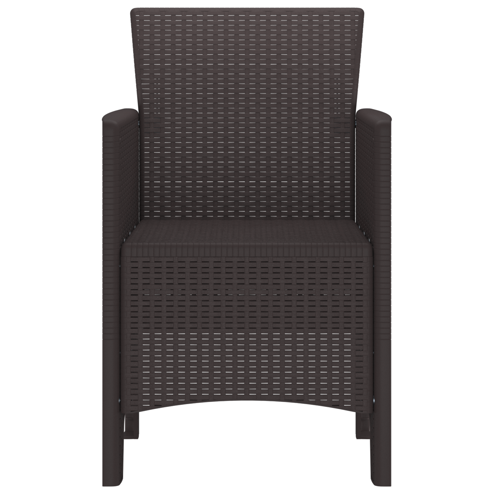 Garden Chairs 4 pcs Brown Poly Rattan - Image 5