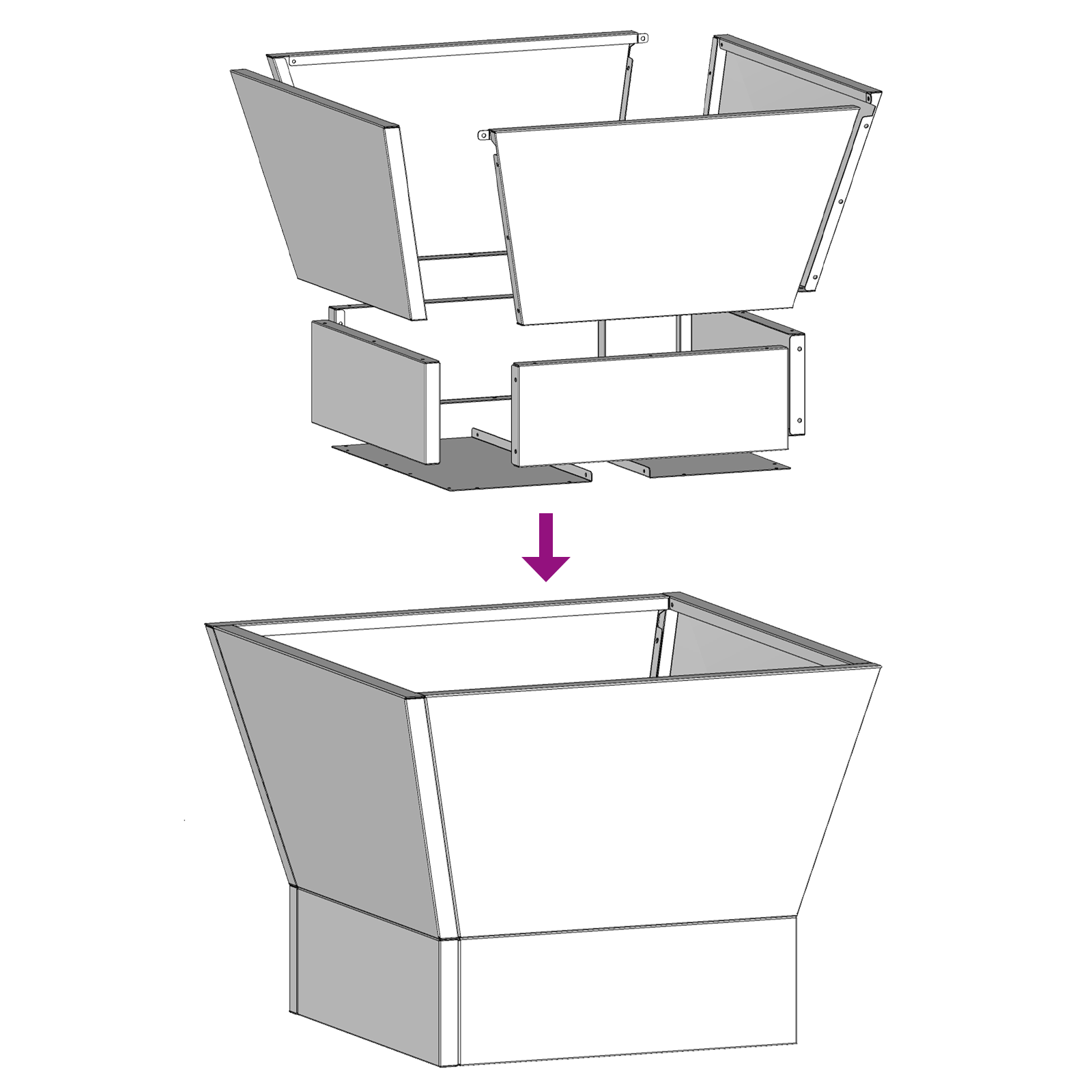 Fire Pit Square Black 40x40x30 cm Steel - Image 8