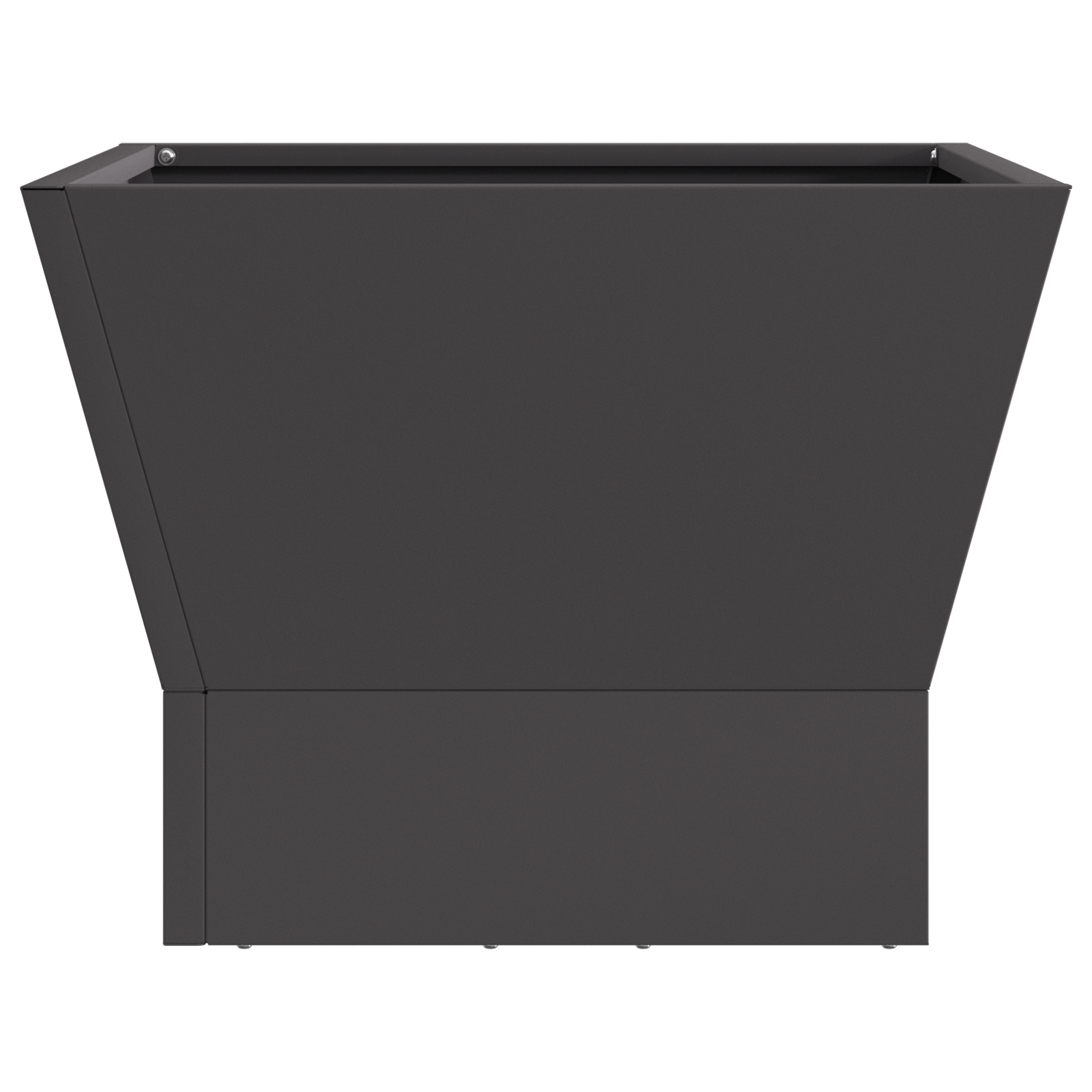 Fire Pit Square Black 40x40x30 cm Steel - Image 4