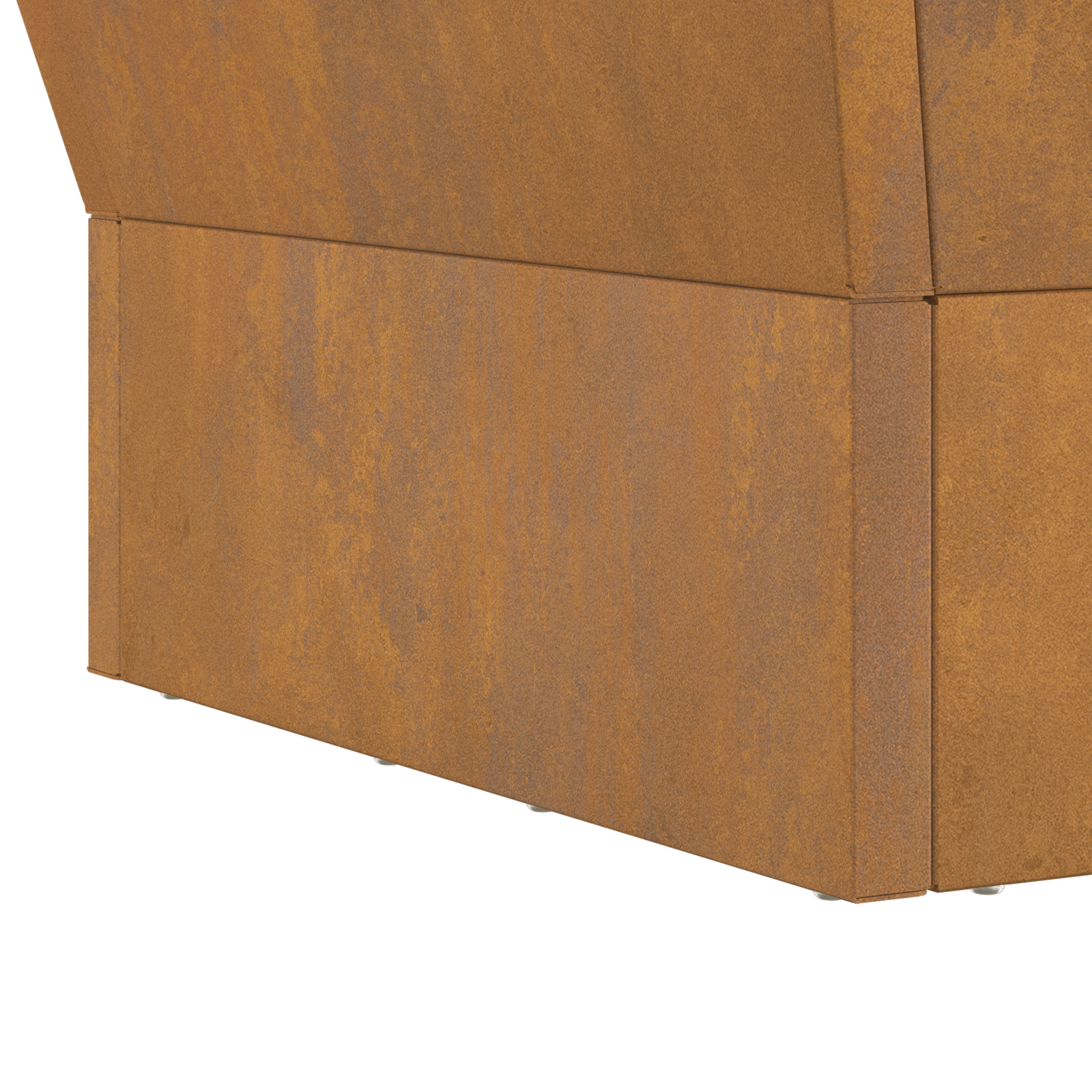 Fire Pit Square 40x40x30 cm Weathering Steel - Image 8
