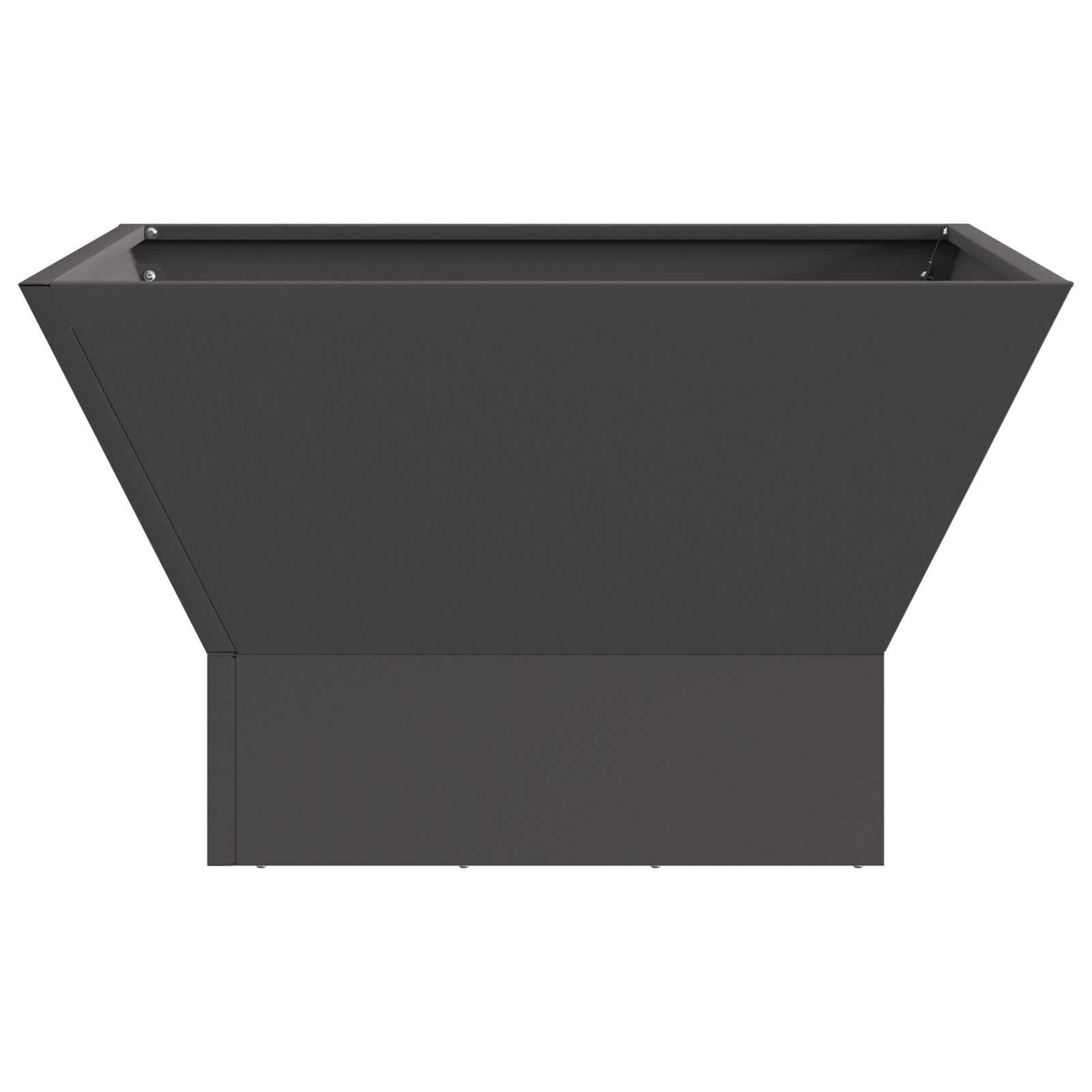 Fire Pit Square Black 60x60x35 cm Steel - Image 4