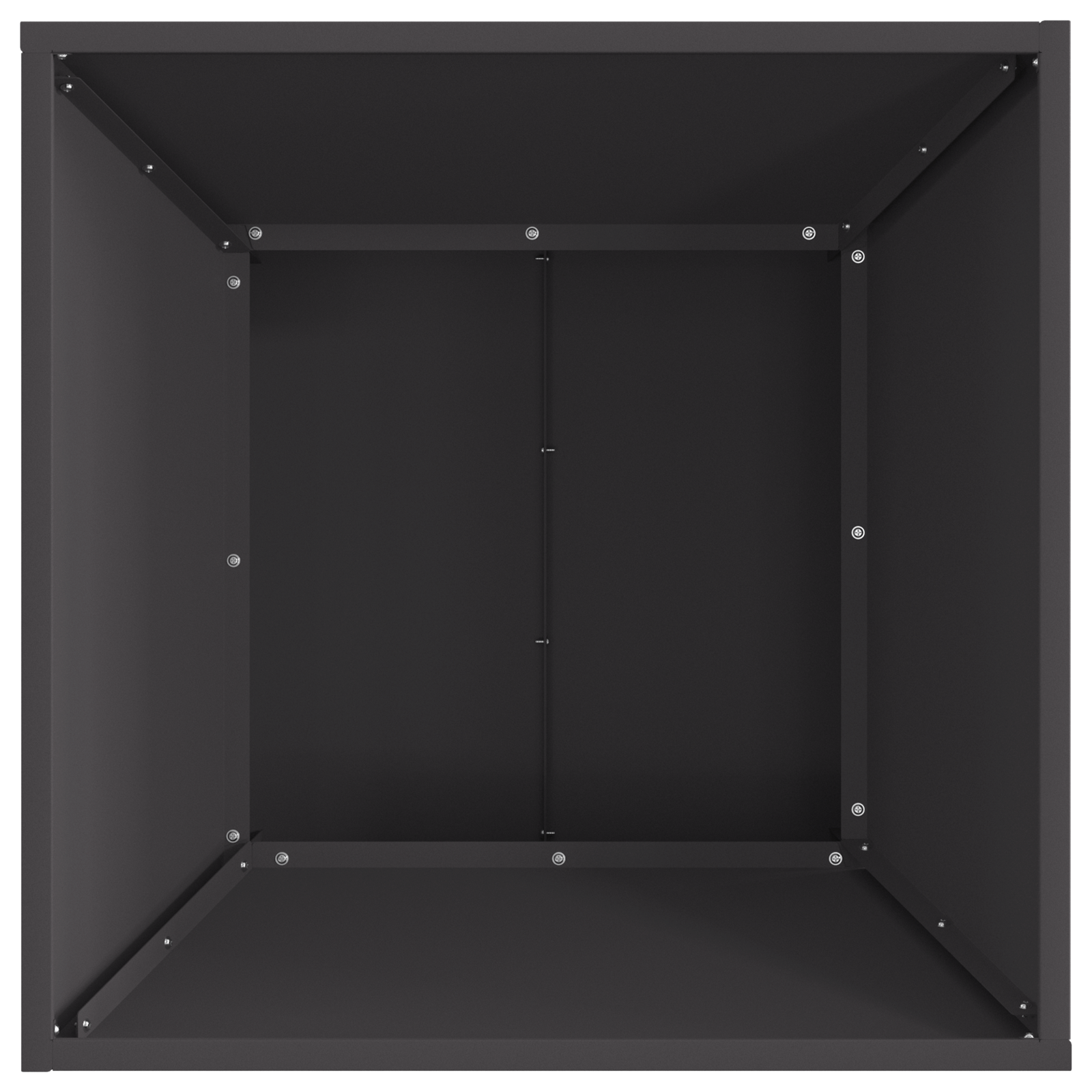 Fire Pit Square Black 60x60x35 cm Steel - Image 5