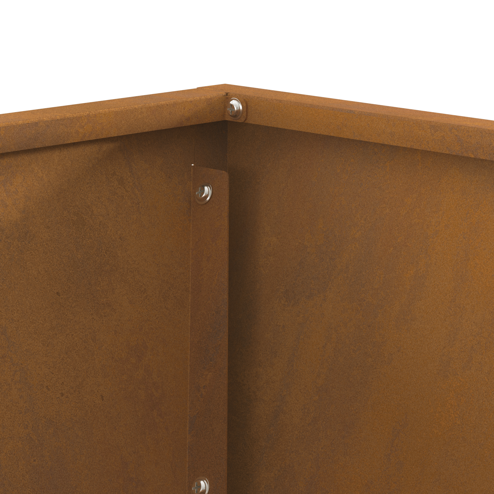 Fire Pit Square Black 60x60x35 cm Weathering Steel - Image 7