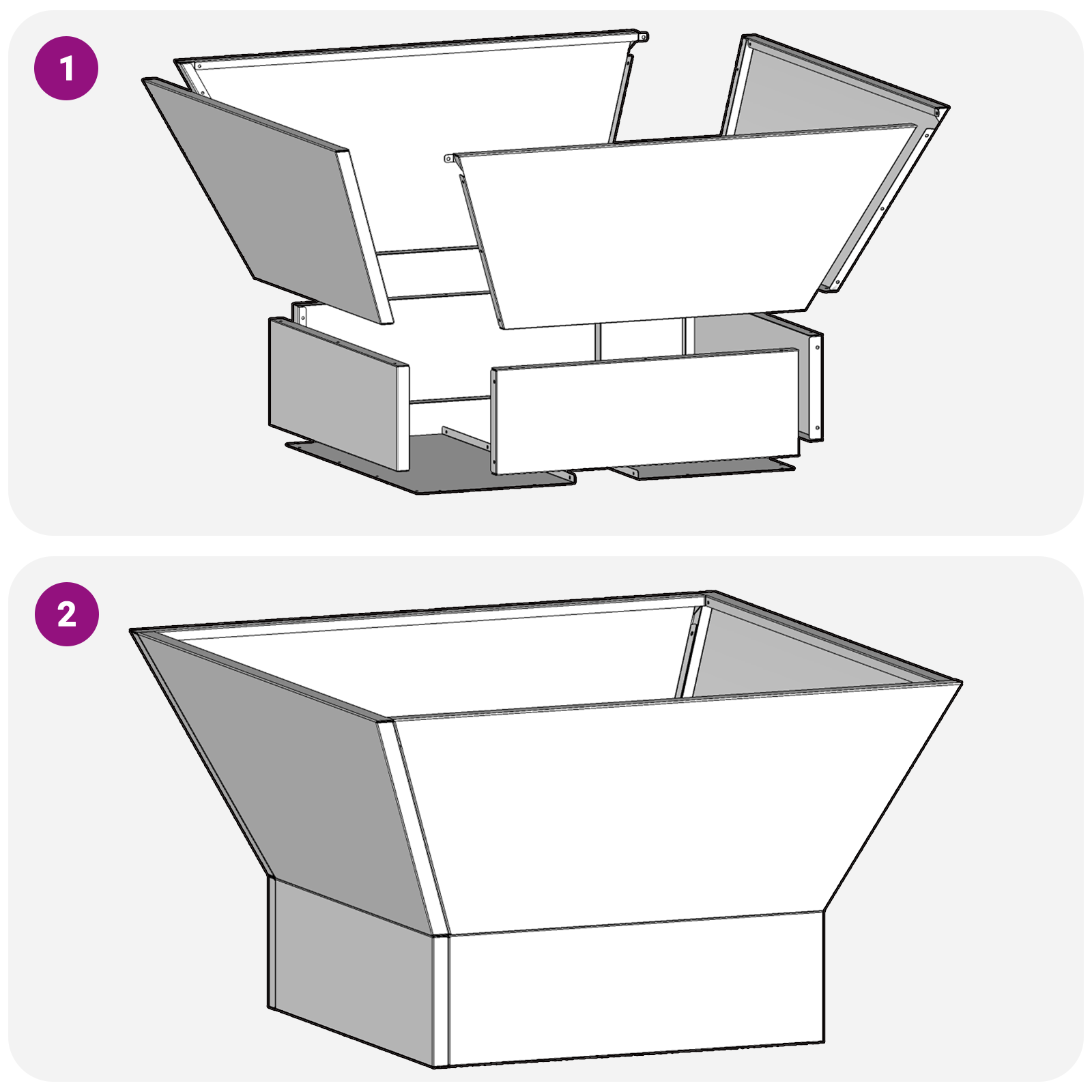 Fire Pit Square Black 60x60x35 cm Weathering Steel - Image 10