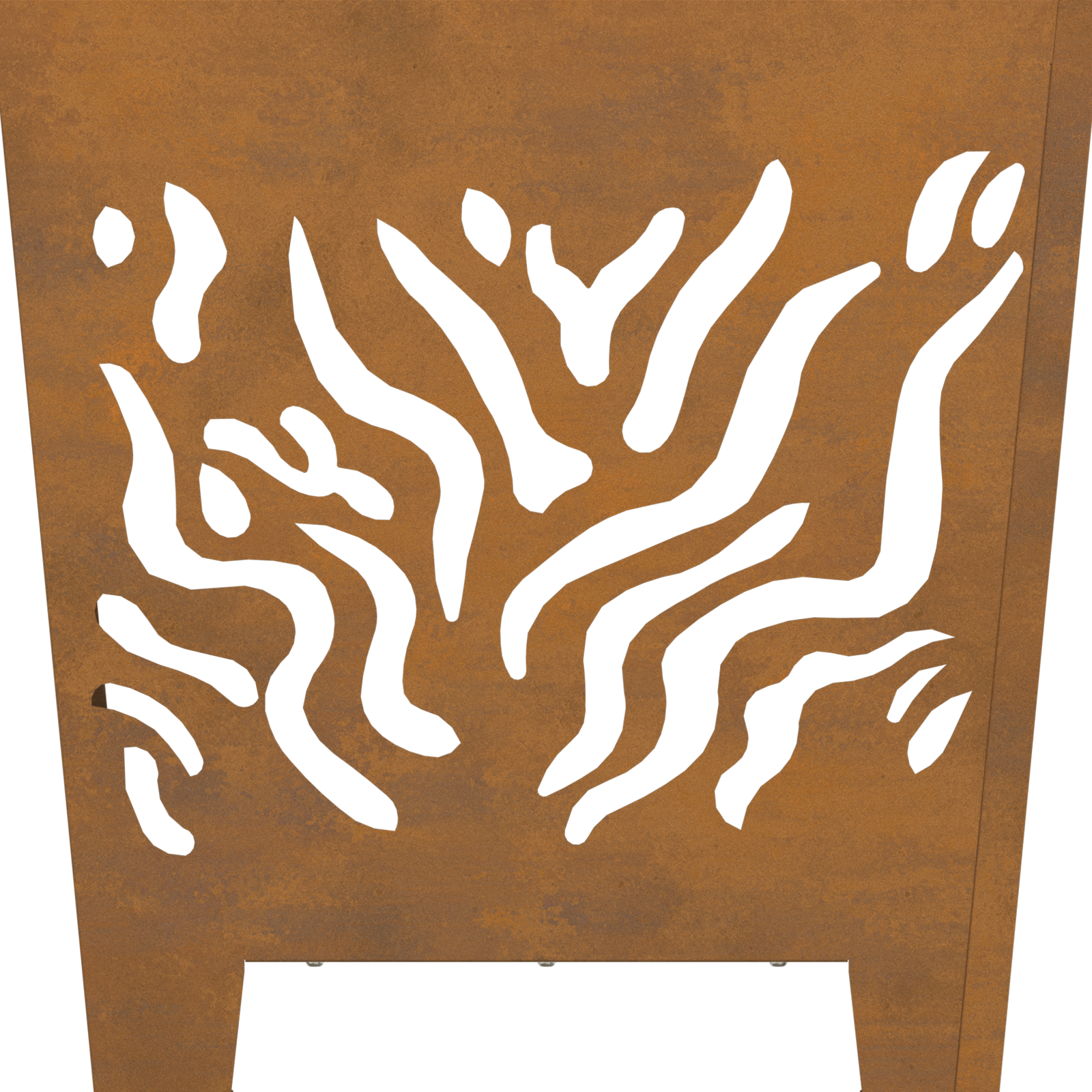 Fire Pit Square 40x40x40 cm Weathering Steel - Image 9