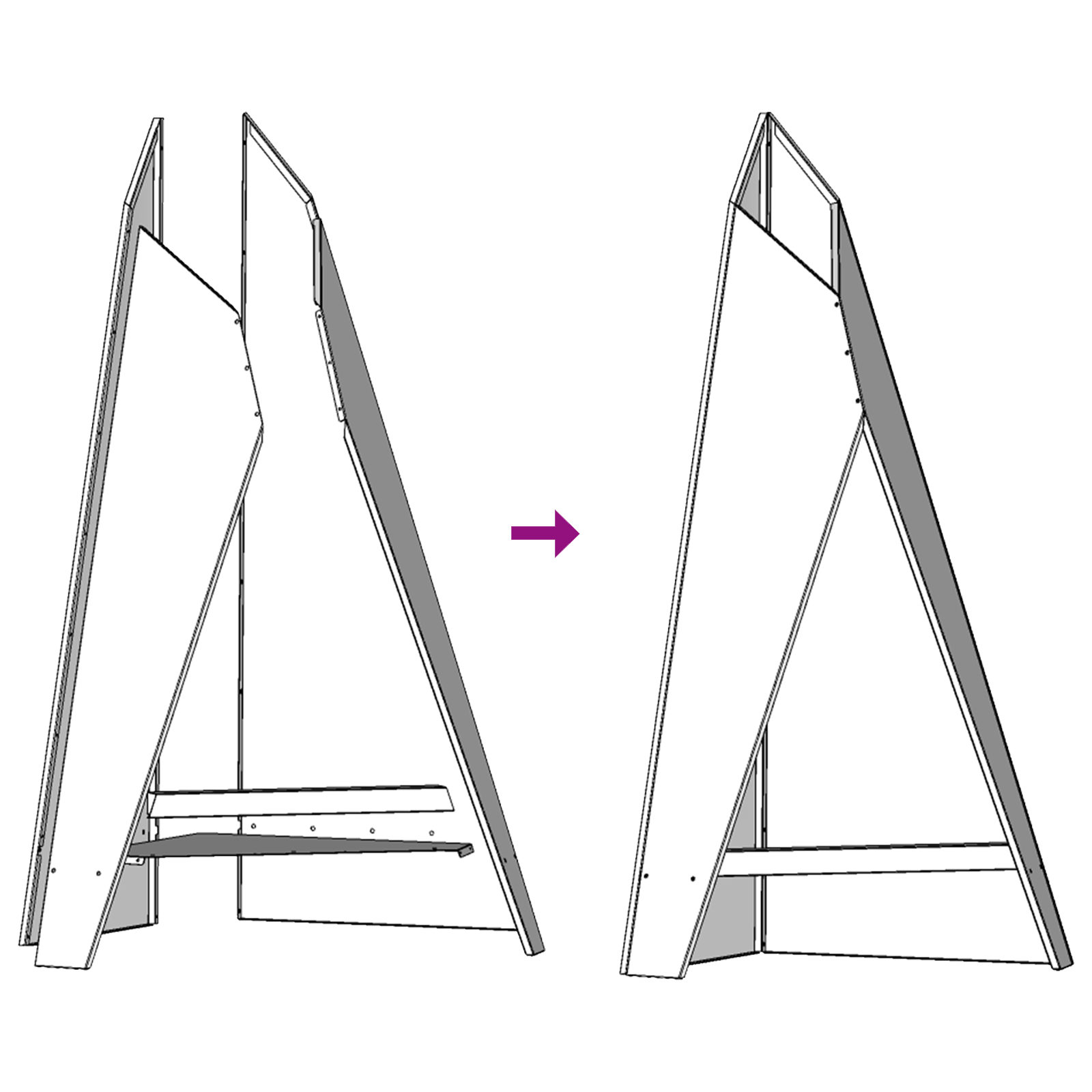 Fire Pit Pyramid 58x36x100 cm Weathering Steel - Image 7