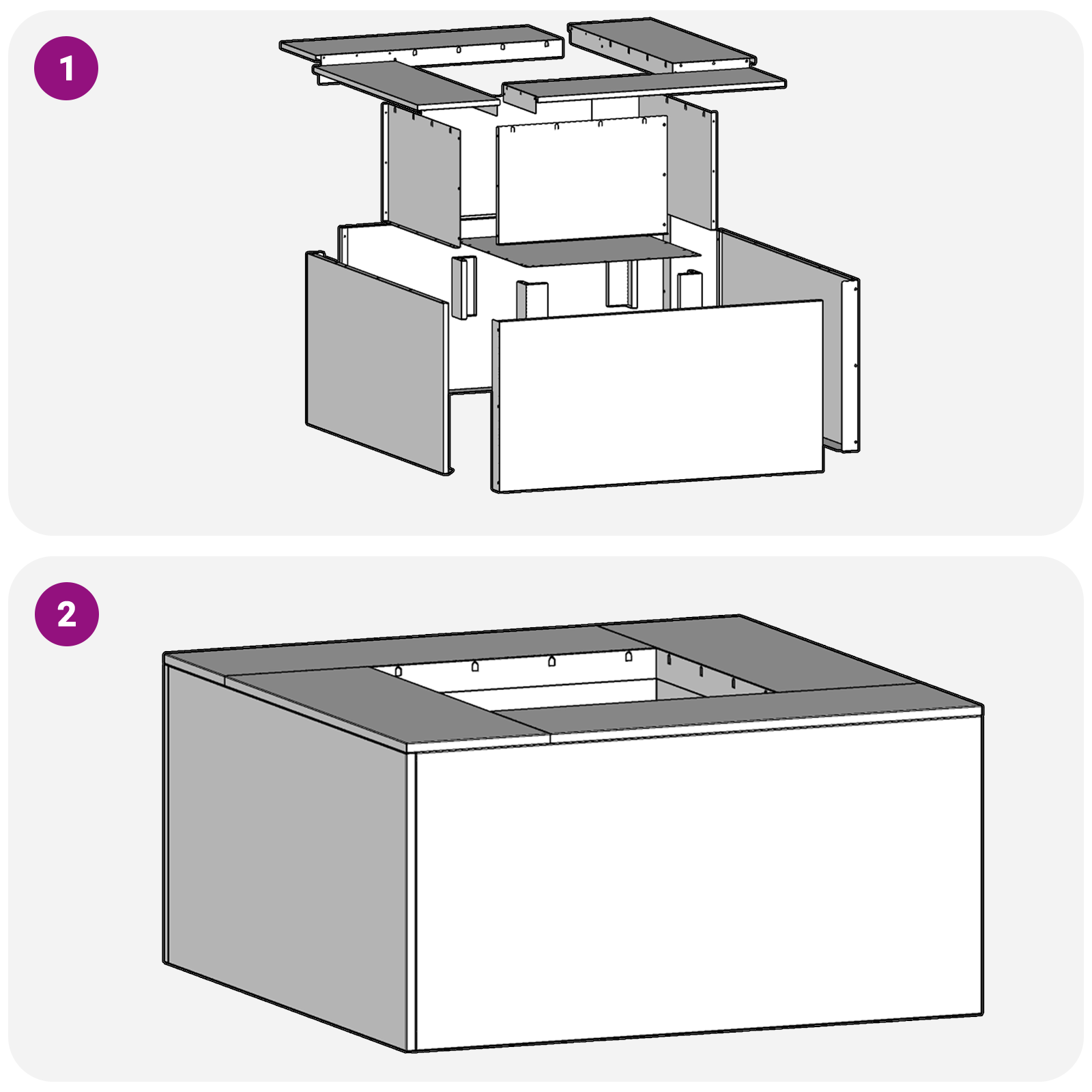 Fire Pit Square Black 60x60x30 cm Steel - Image 7