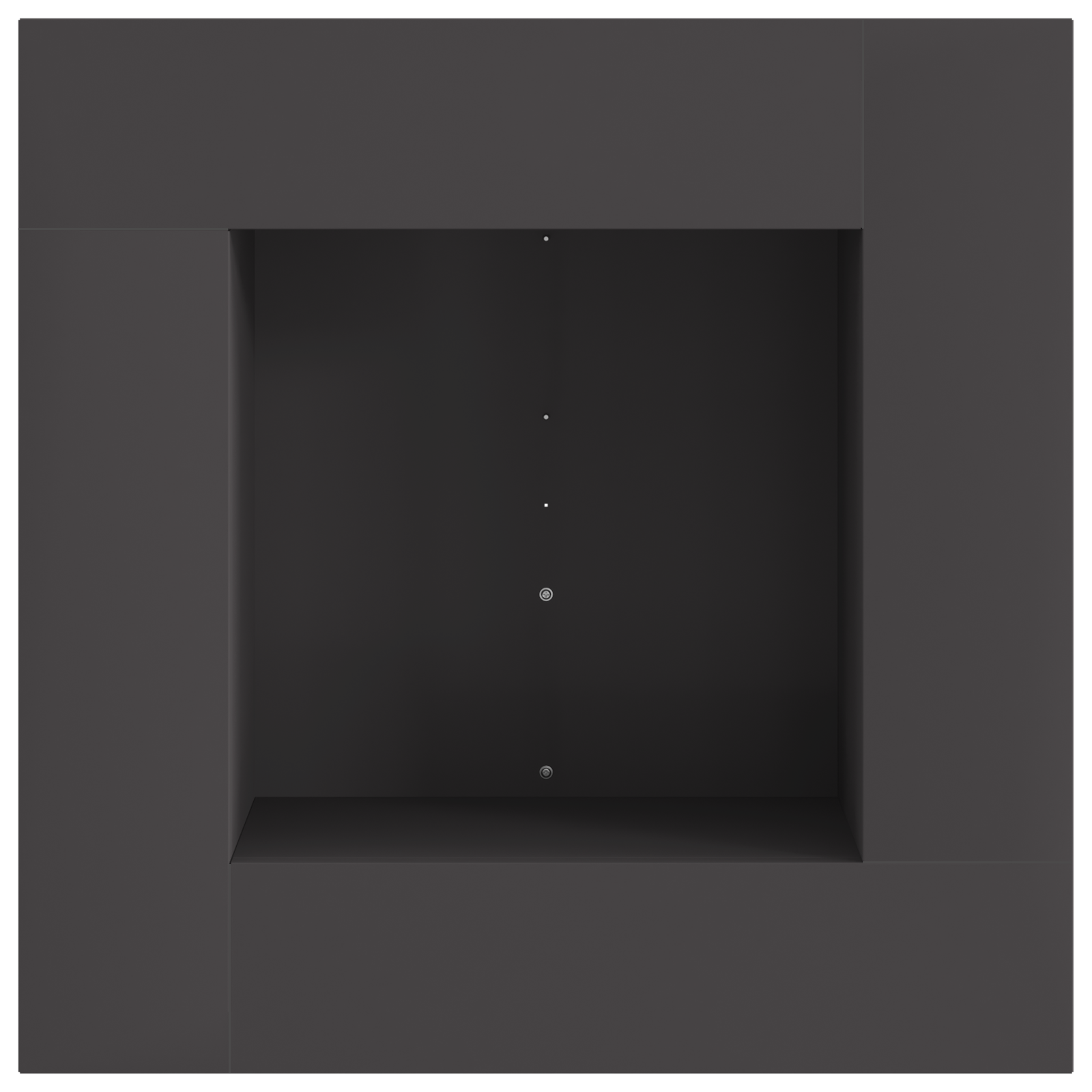 Fire Pit Square Black 60x60x30 cm Steel - Image 3