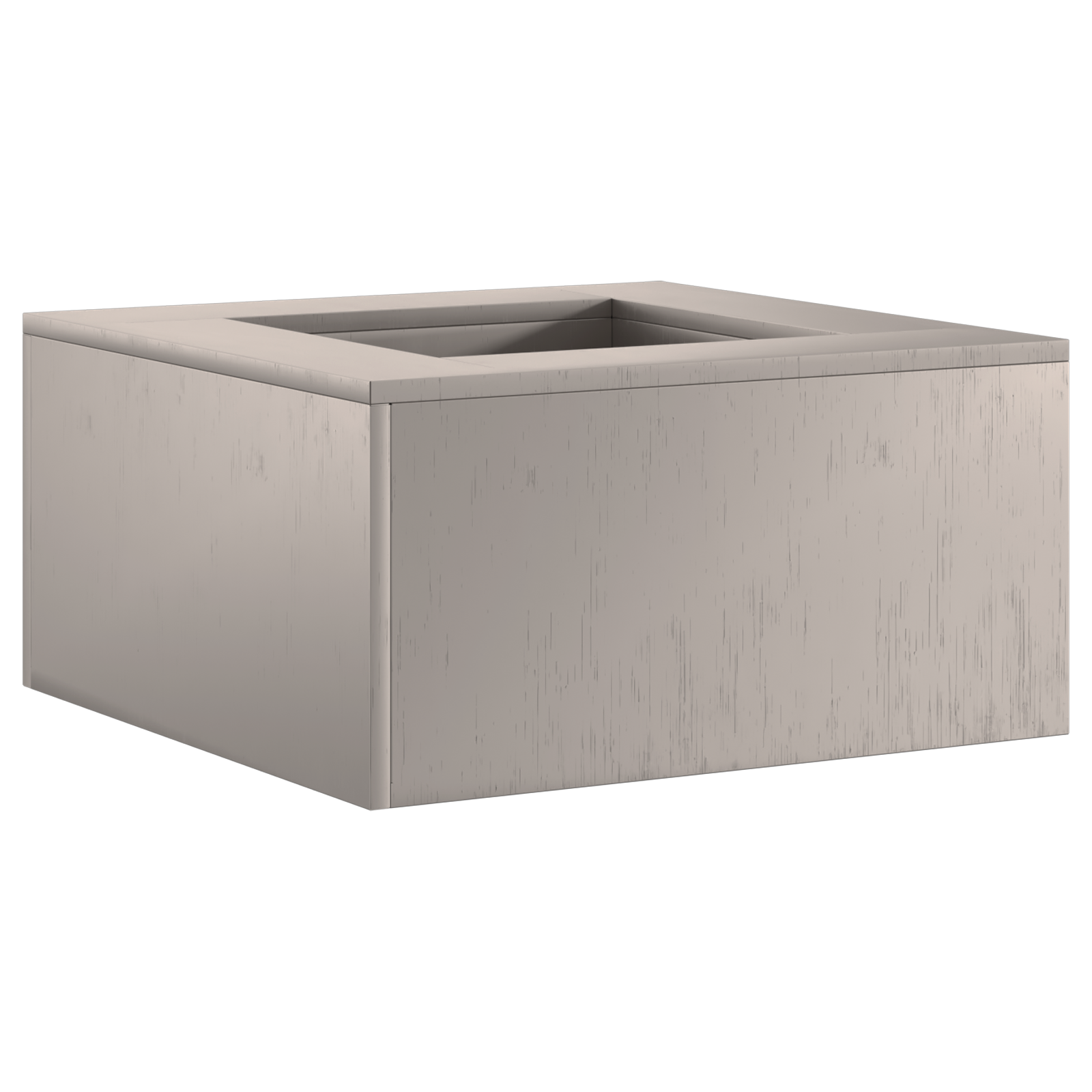 Fire Pit Square 60x60x30 cm Weathering Steel - Image 4