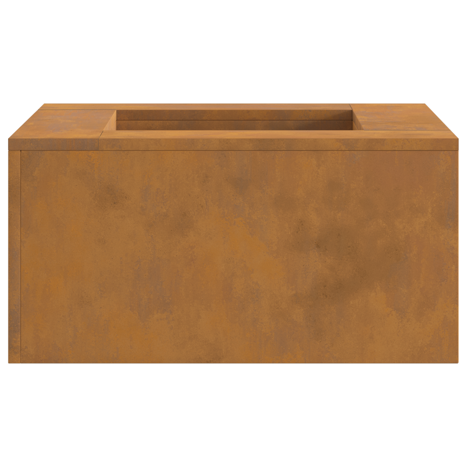 Fire Pit Square 60x60x30 cm Weathering Steel - Image 5