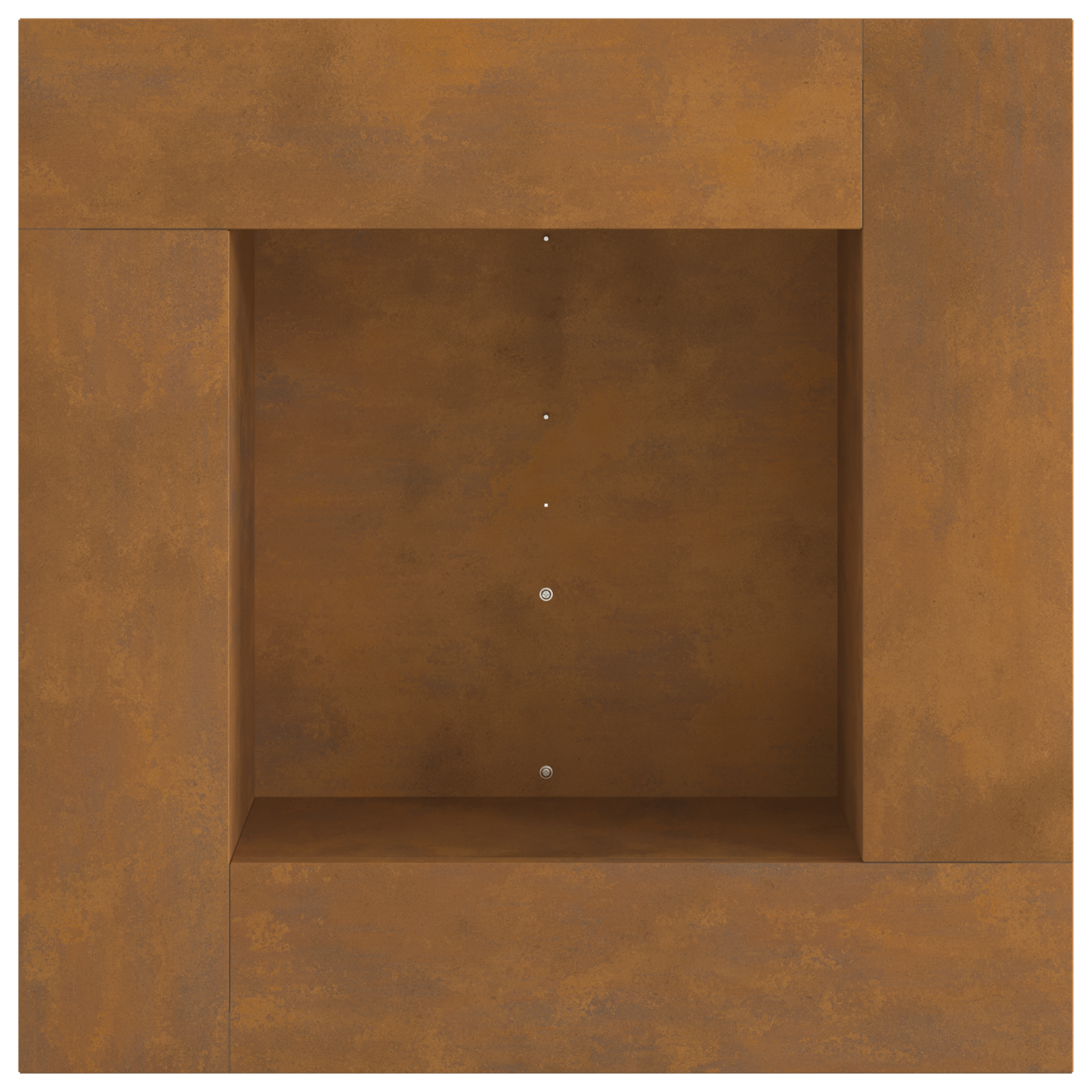 Fire Pit Square 60x60x30 cm Weathering Steel - Image 6