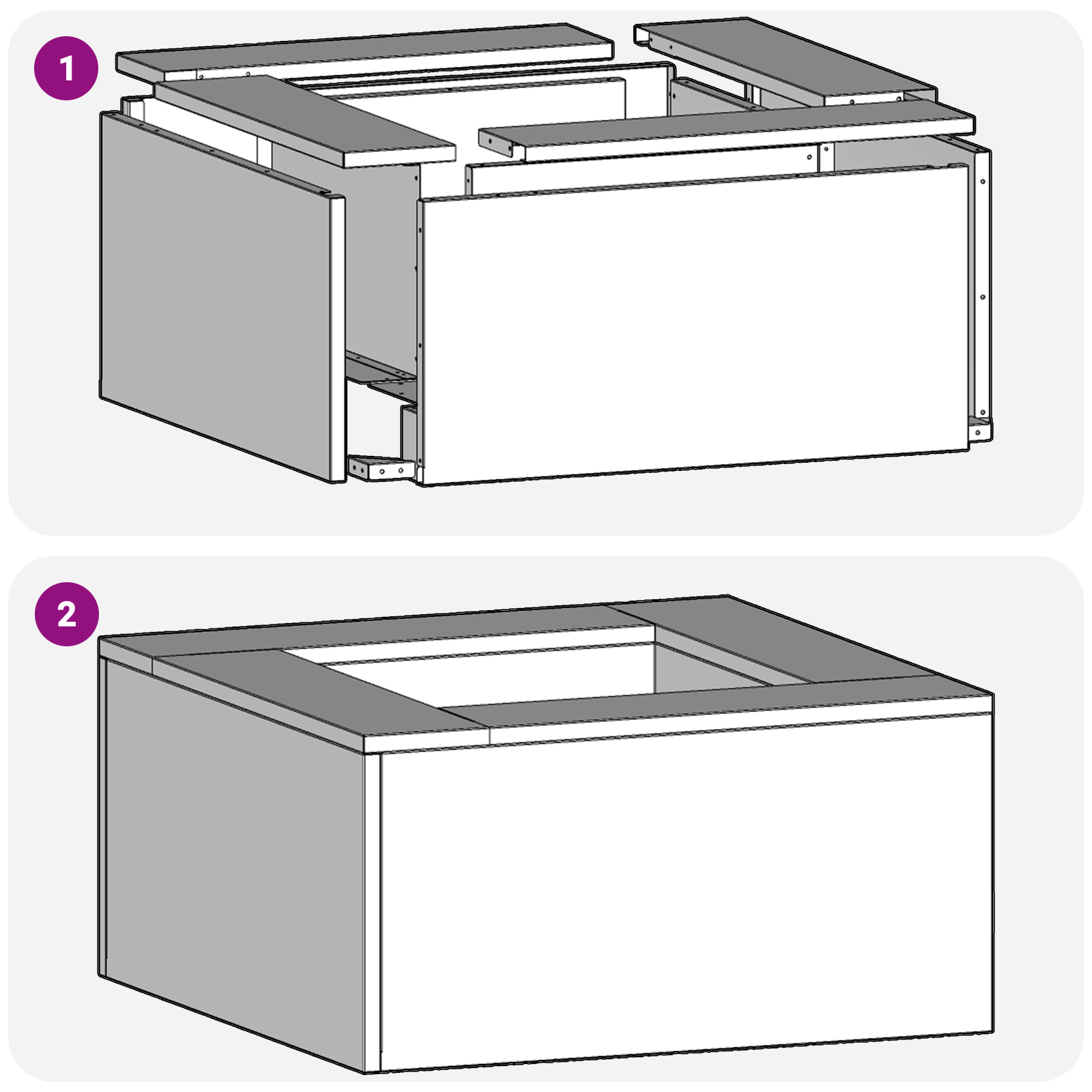 Fire Pit Square Black 80x80x40 cm Steel - Image 9