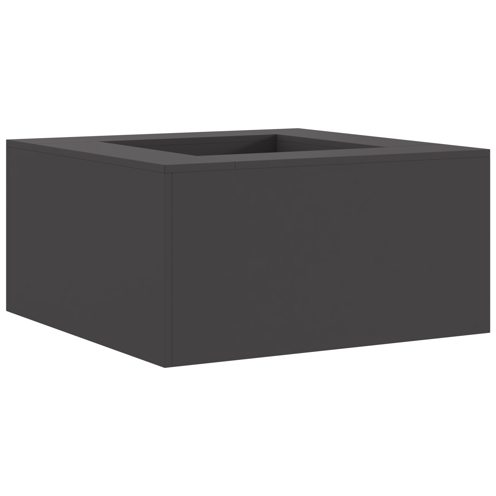 Thumbnail - vidaXL Feuerstelle Quadratisch Schwarz 80x80x40 cm Stahl