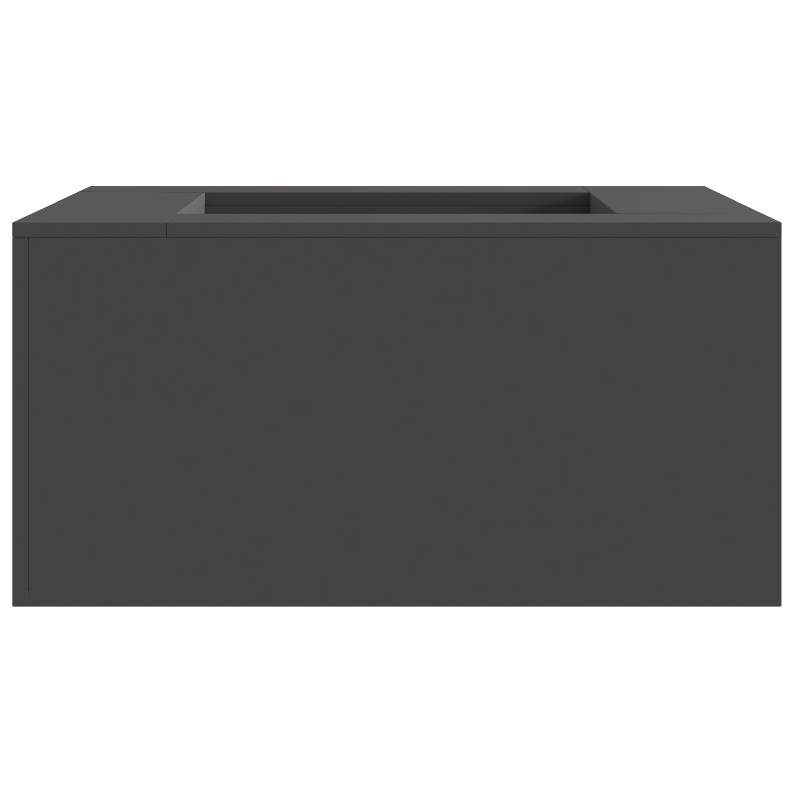 Fire Pit Square Black 80x80x40 cm Steel - Image 4