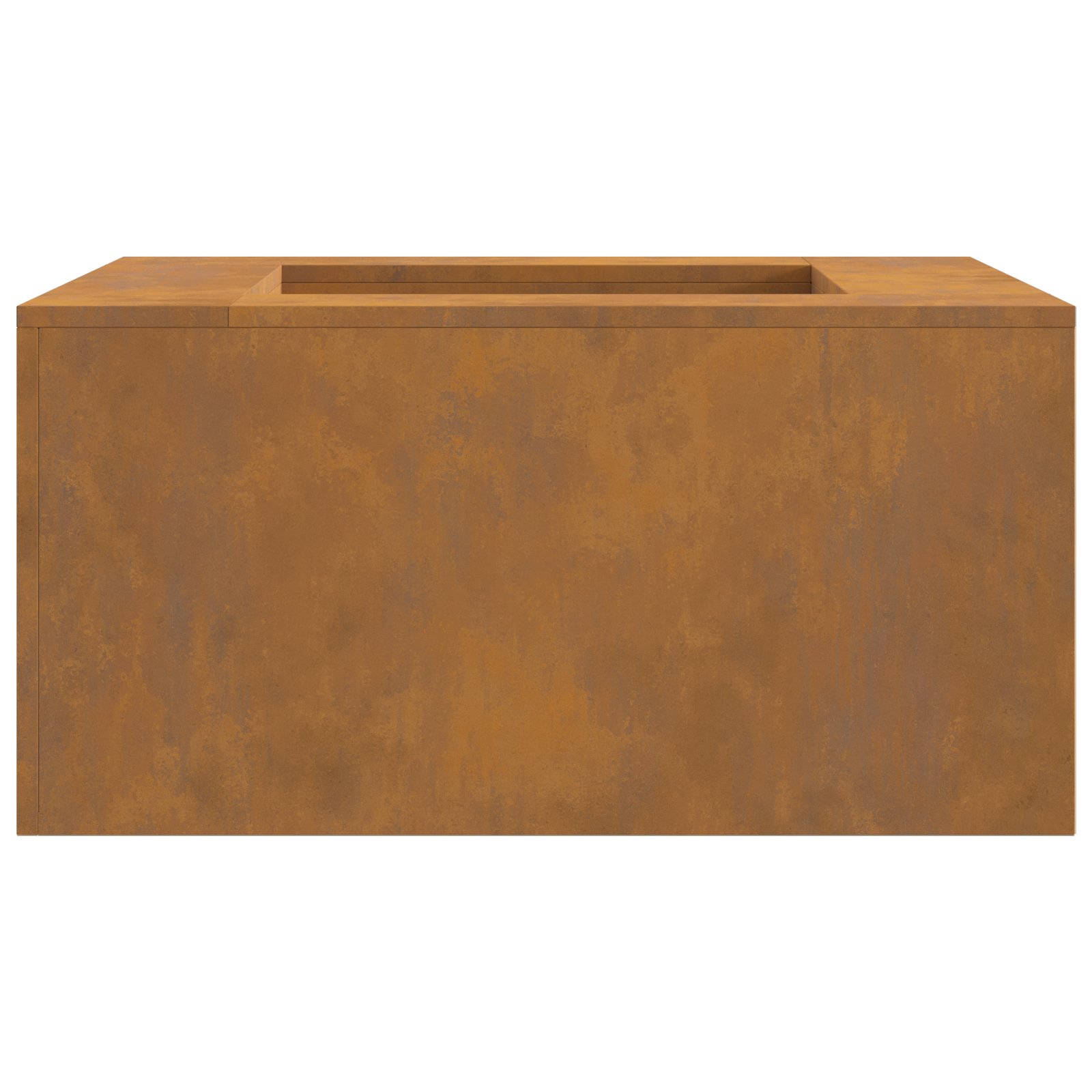 Fire Pit Square 80x80x40 cm Weathering Steel - Image 5