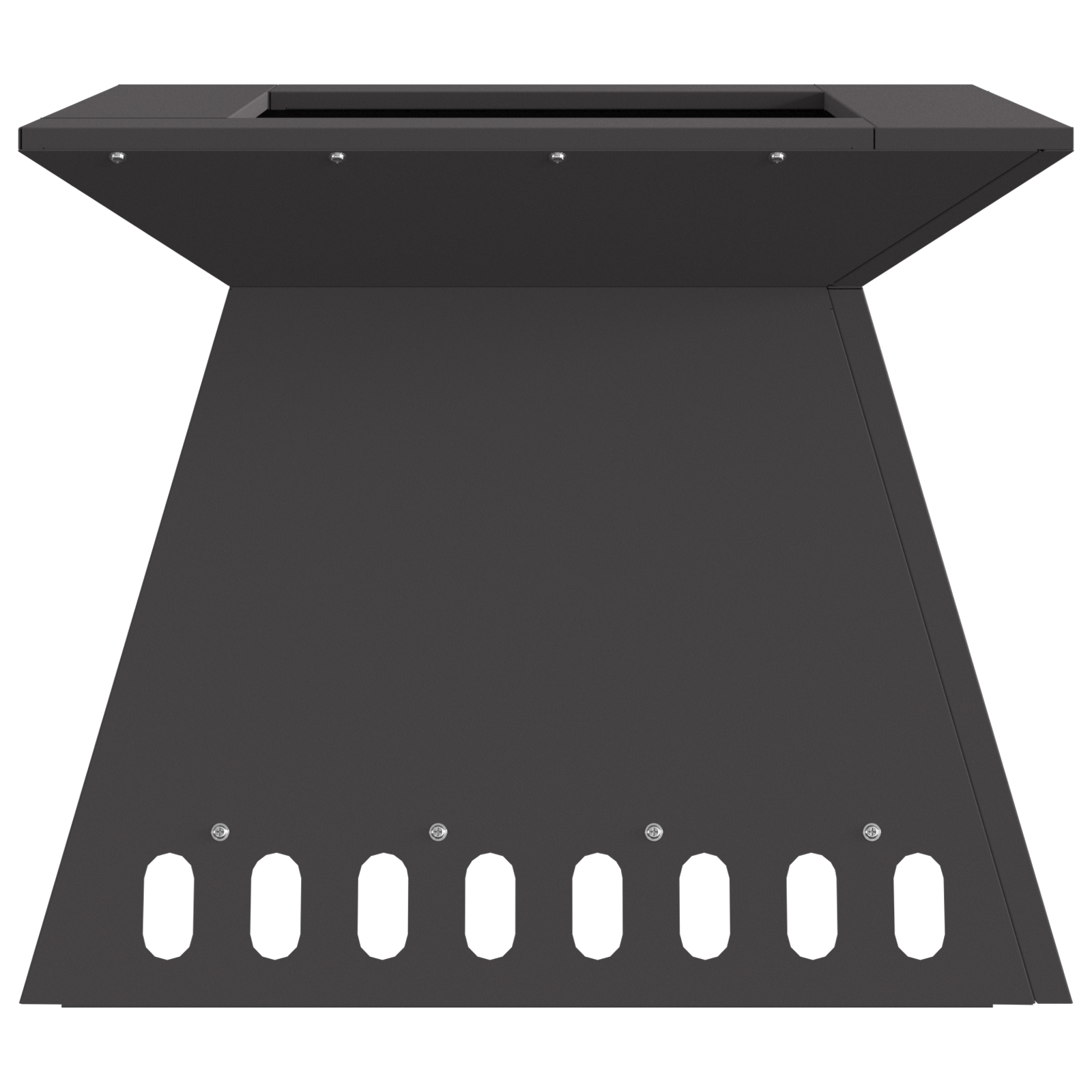 Fire Pit Black 48x48x40 cm Steel - Image 4