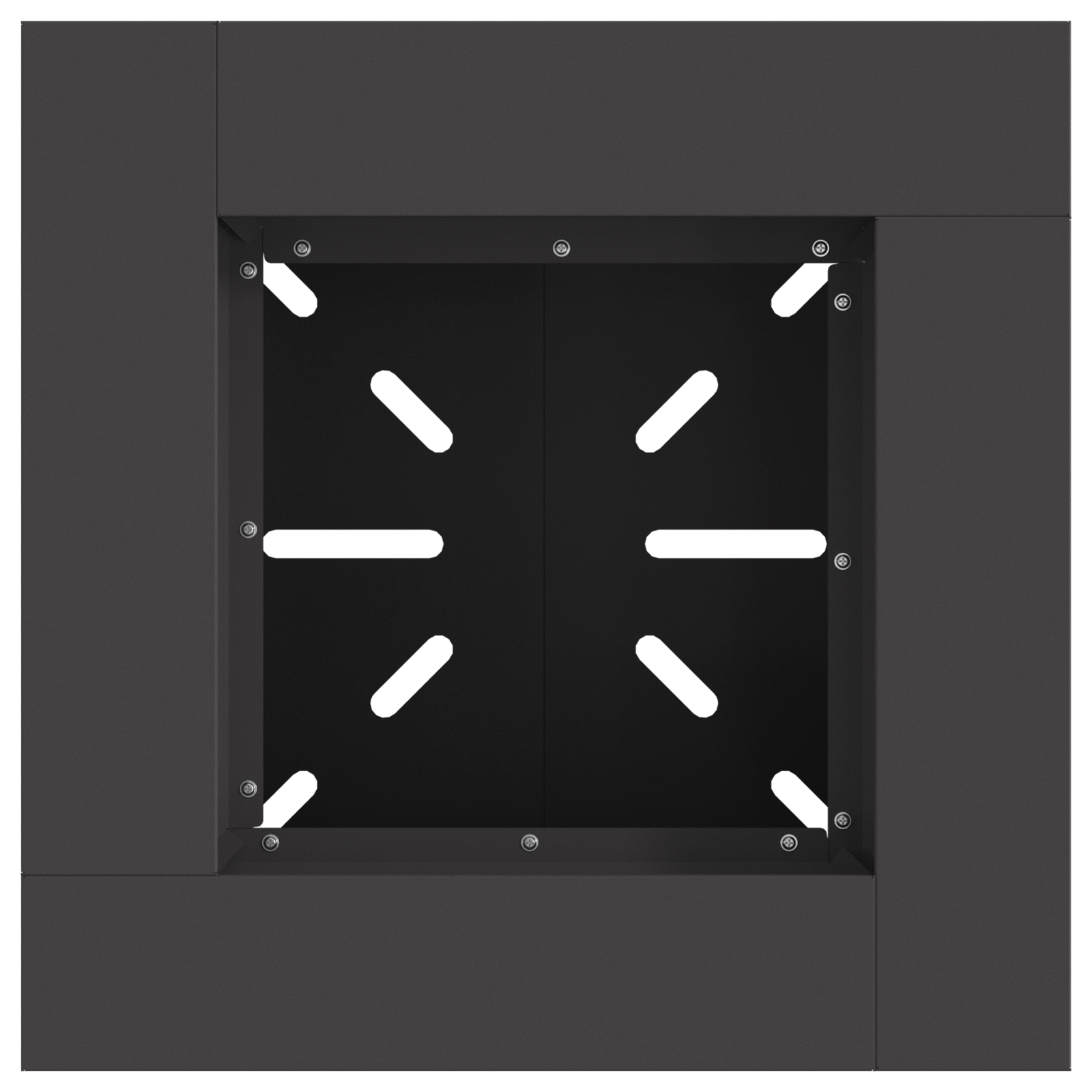 Fire Pit Black 48x48x40 cm Steel - Image 5