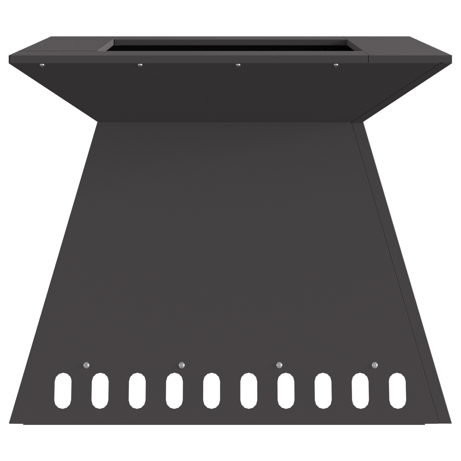 Fire Pit Black 60x60x50 cm Steel - Image 4