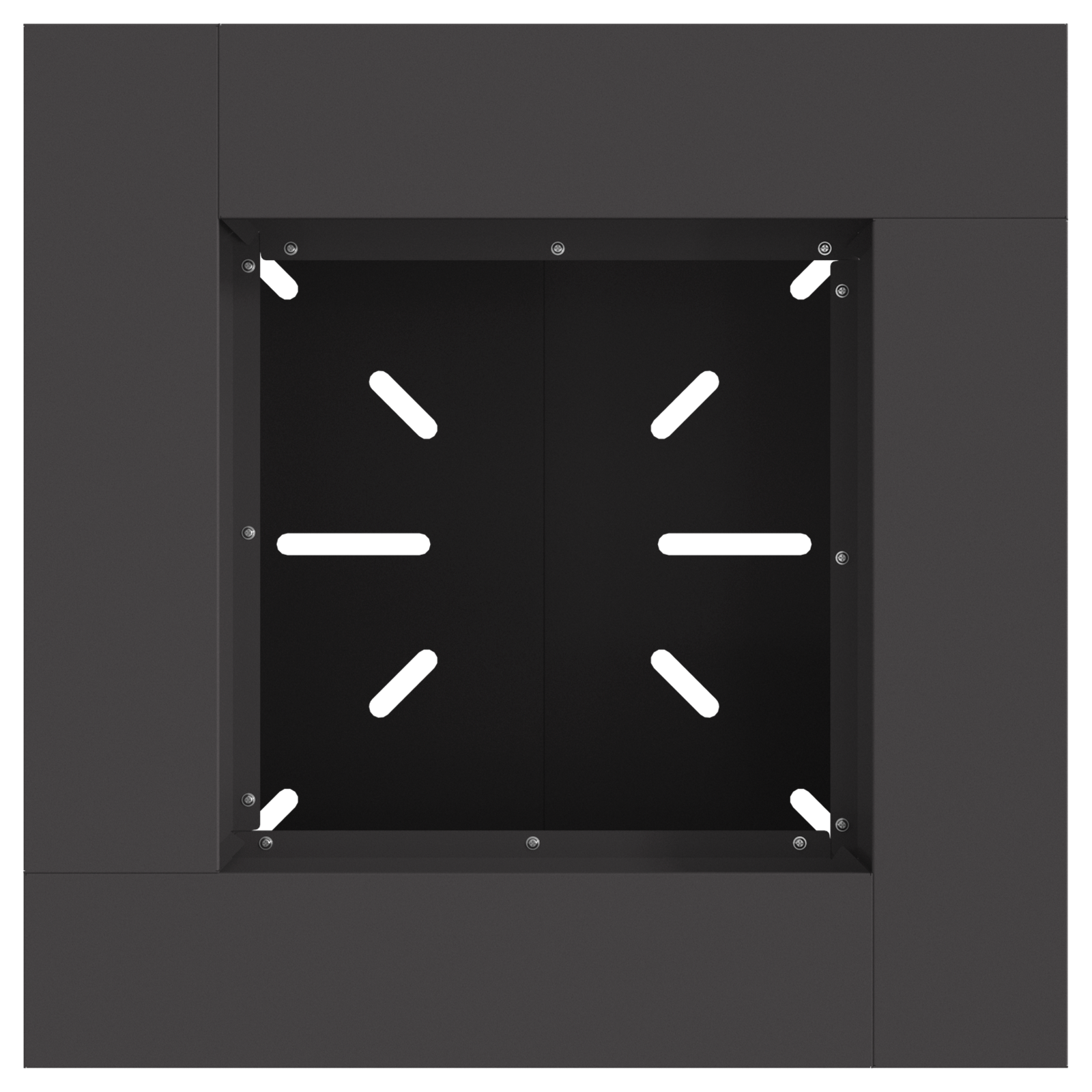 Fire Pit Black 60x60x50 cm Steel - Image 5