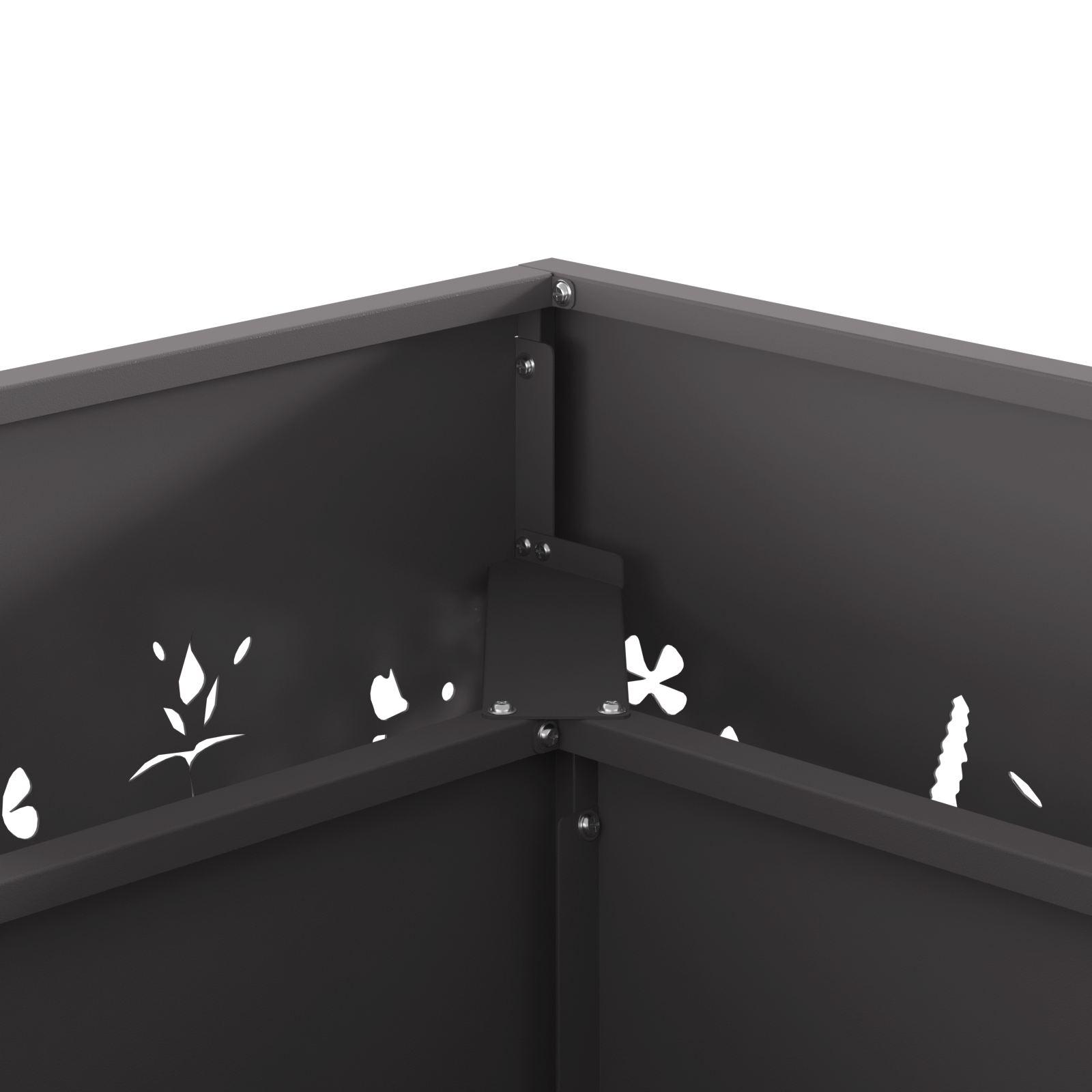 Fire Pit Square Black 60x60x30 cm Steel - Image 7