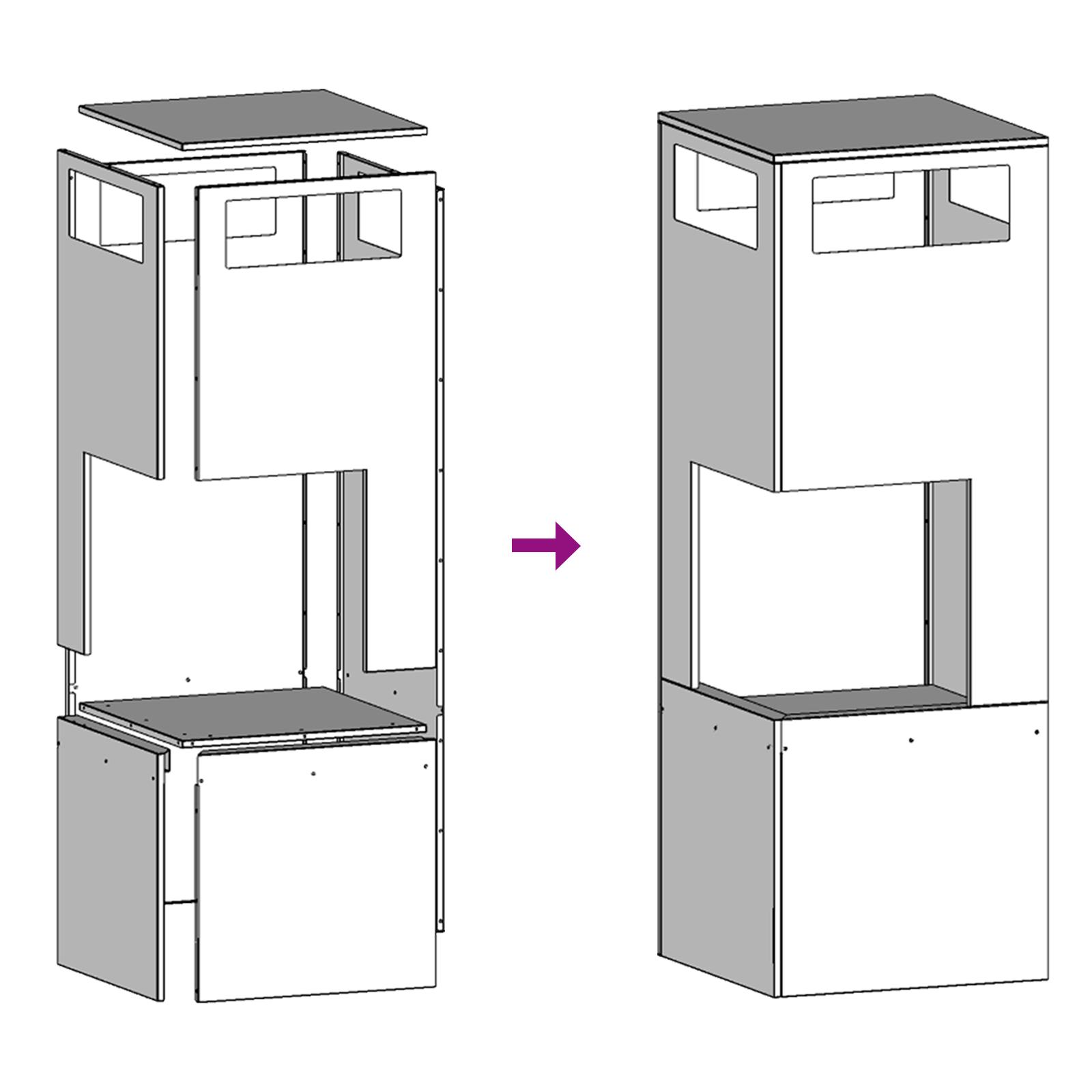 Fire Pit Square Black 35x35x100 cm Steel - Image 8