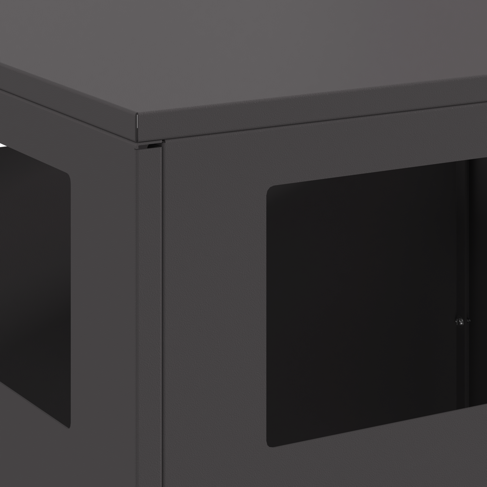 Fire Pit Black 50x50x100 cm Steel - Image 6