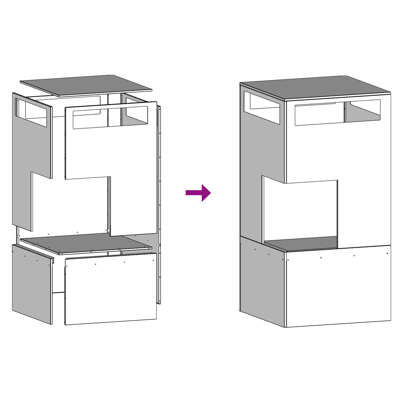 Fire Pit Black 50x50x100 cm Steel - Image 8