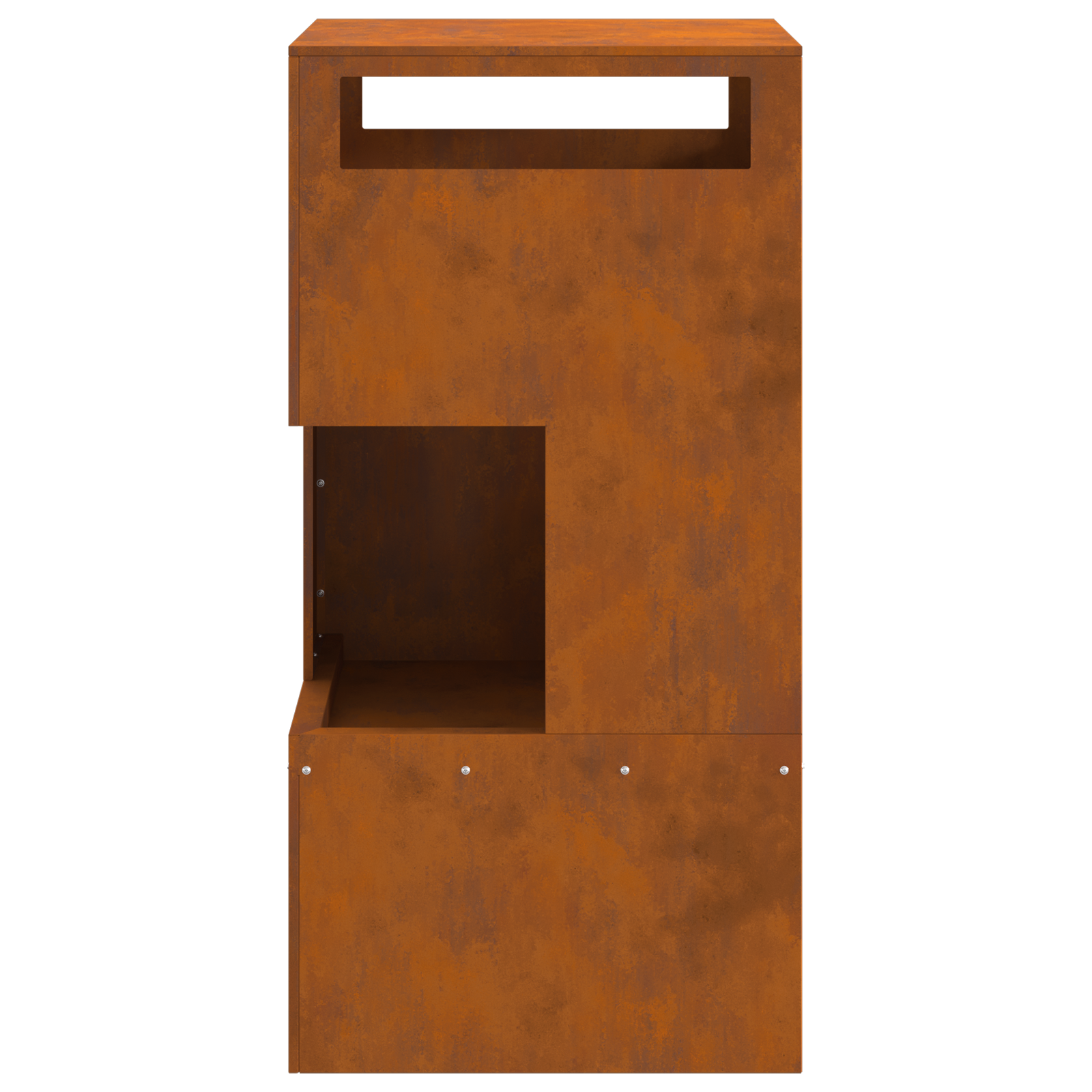 Fire Pit 50x50x100 cm Weathering Steel - Image 6