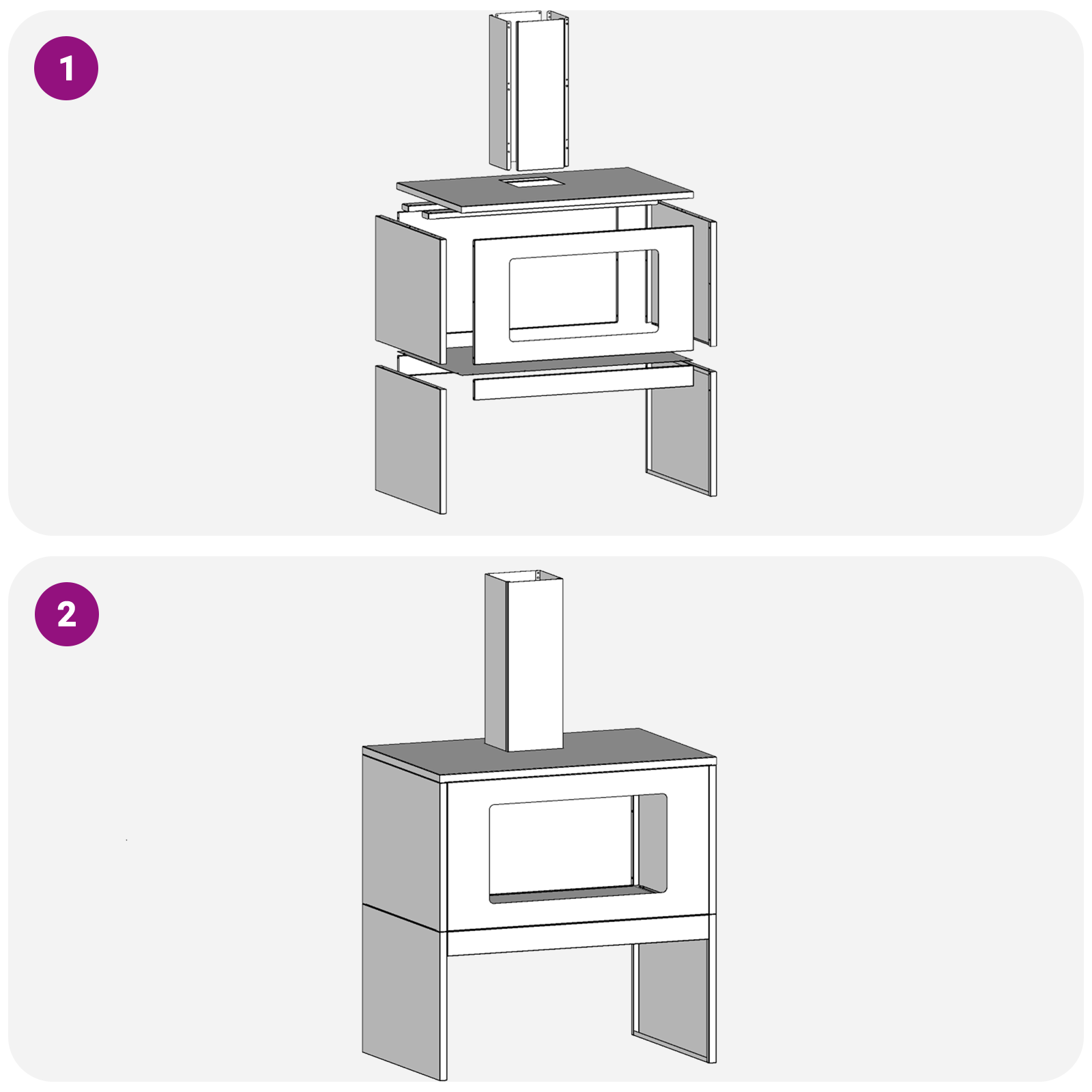 Fire Pit with Chimney Black 60x40x96 cm Steel - Image 9
