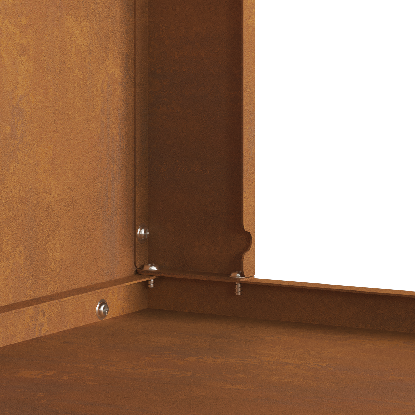 Fire Pit with Chimney 60x40x96 cm Weathering Steel - Image 9