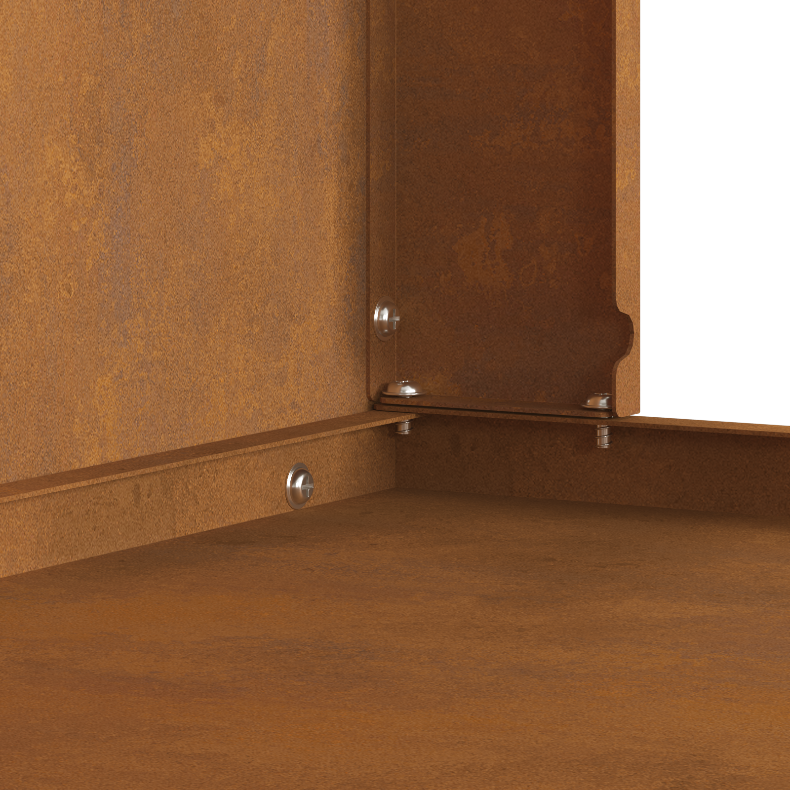 Fire Pit with Chimney 80x50x96 cm Weathering Steel - Image 8