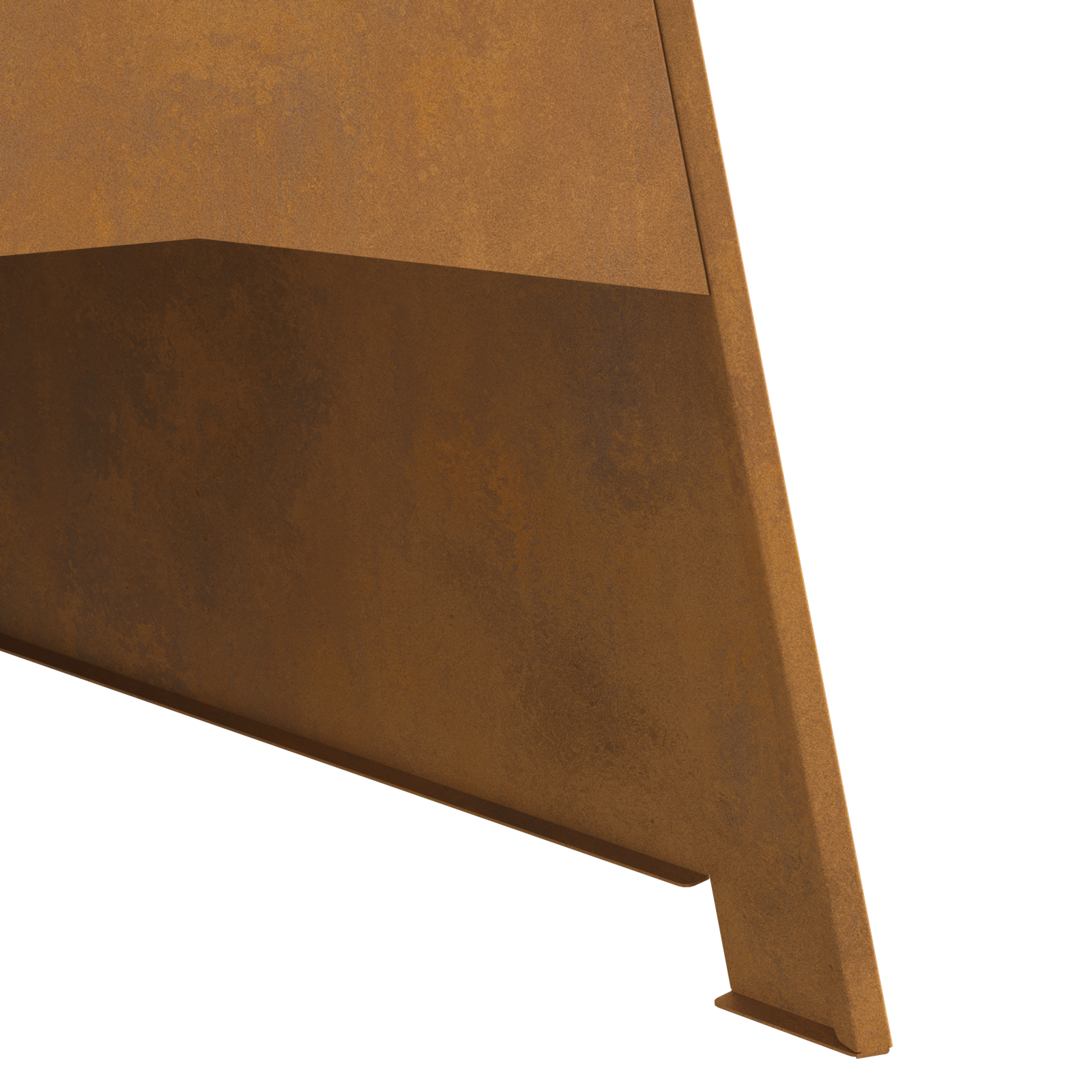 Fire Pit Pyramid 50x45x95 cm Weathering Steel - Image 7