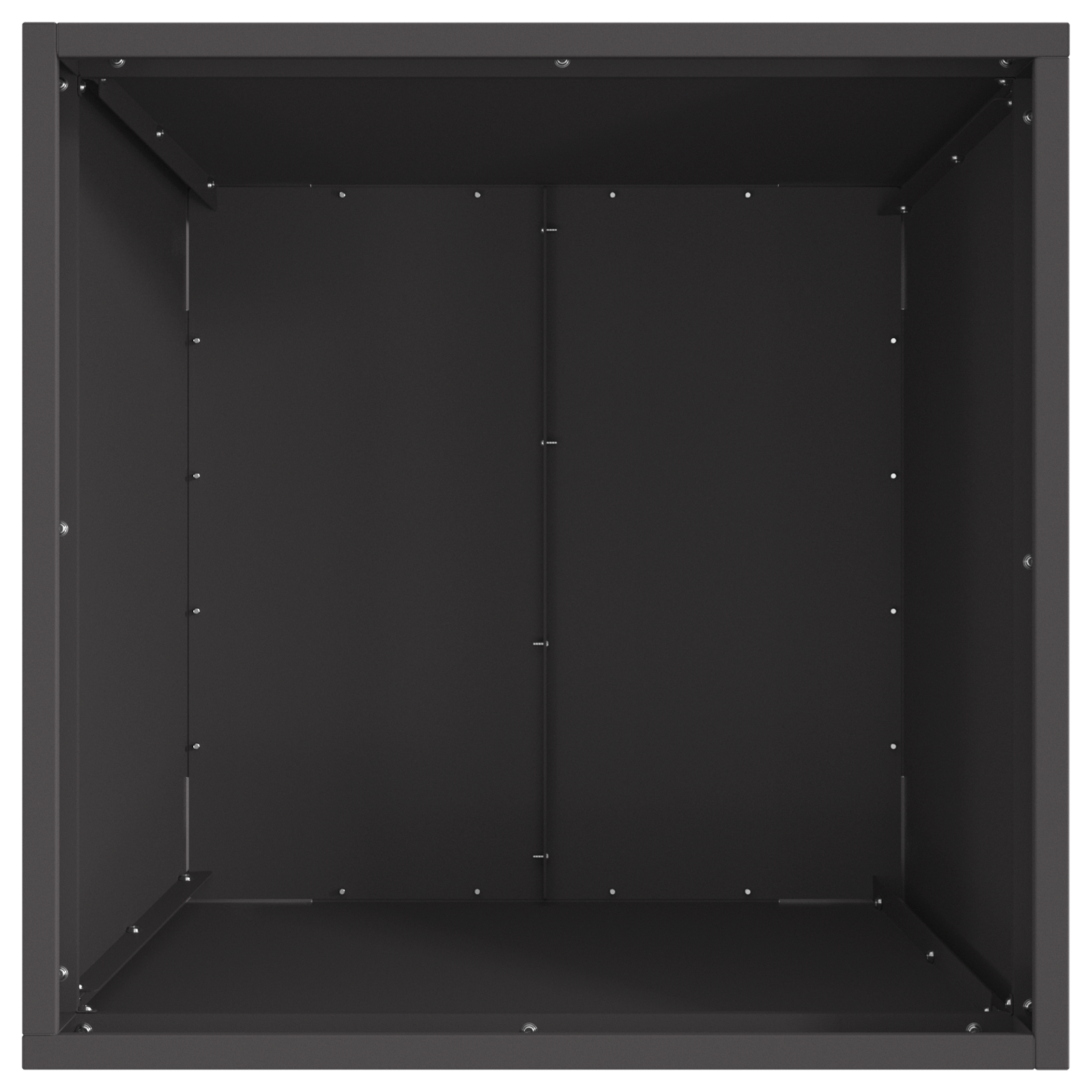 Square Fire Pit - Black, 50x50x30 cm, Steel - Image 5