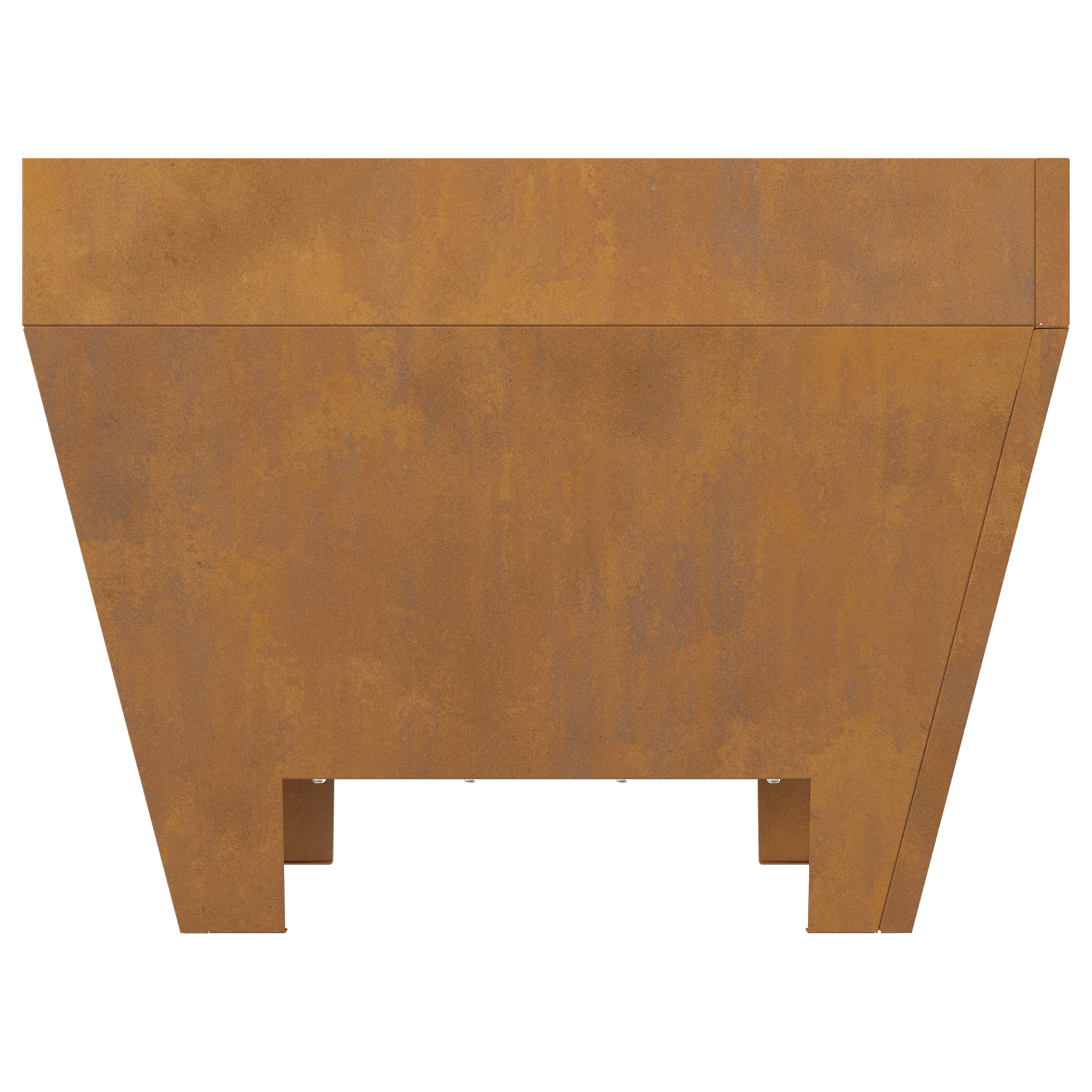 Square Fire Pit 50x50x30 cm Weathered Steel - Image 8